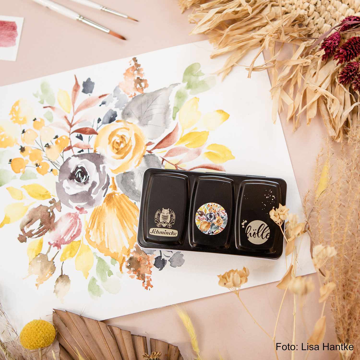 Schmincke Horadam Aquarellkasten Frau Hölle Boho Edition 12x halbe Näpfe Schmincke Horadam Aquarellkasten Frau Hölle Boho Edition 12x halbe Näpfe