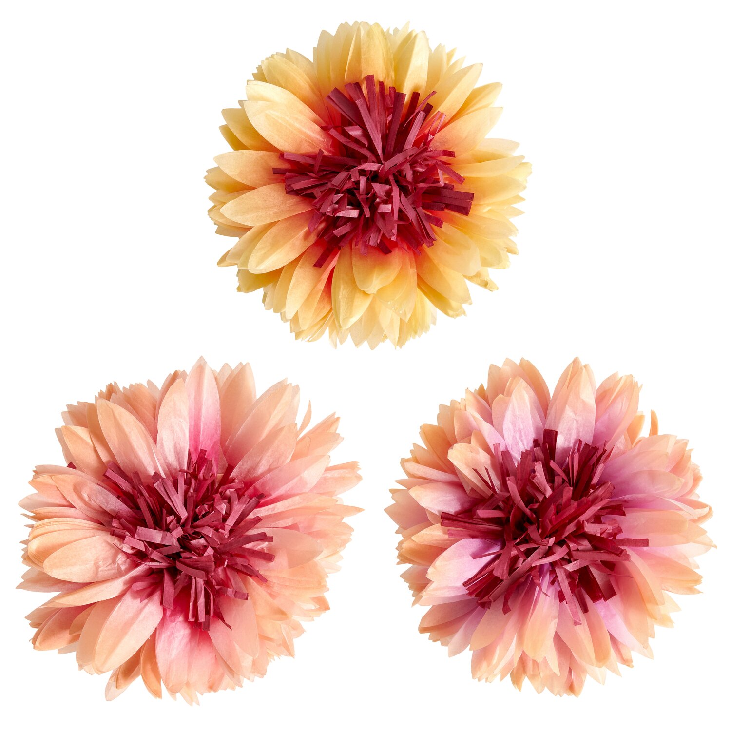 Seidenpapierblumen Sonnenhut 3 Stück Ø23cm von Rico Design