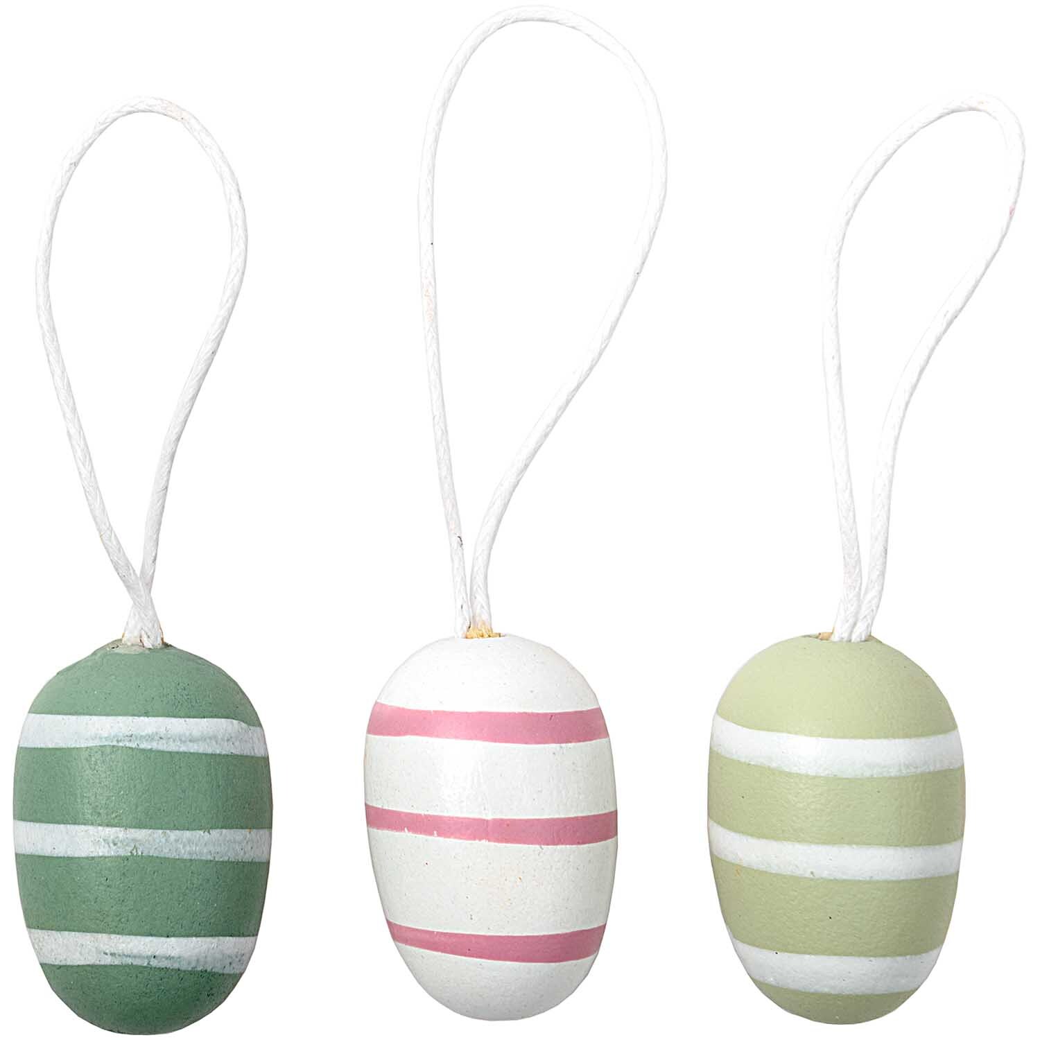 Hänger Ei grün-rosa 3cm 6 Stück Hänger Ei grün-rosa 3cm 6 Stück