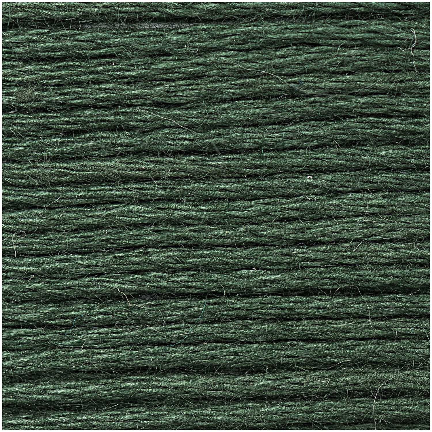 Sticktwist 8m von Rico Design in dunklem Grün, ideal für Stickprojekte und Handarbeiten.