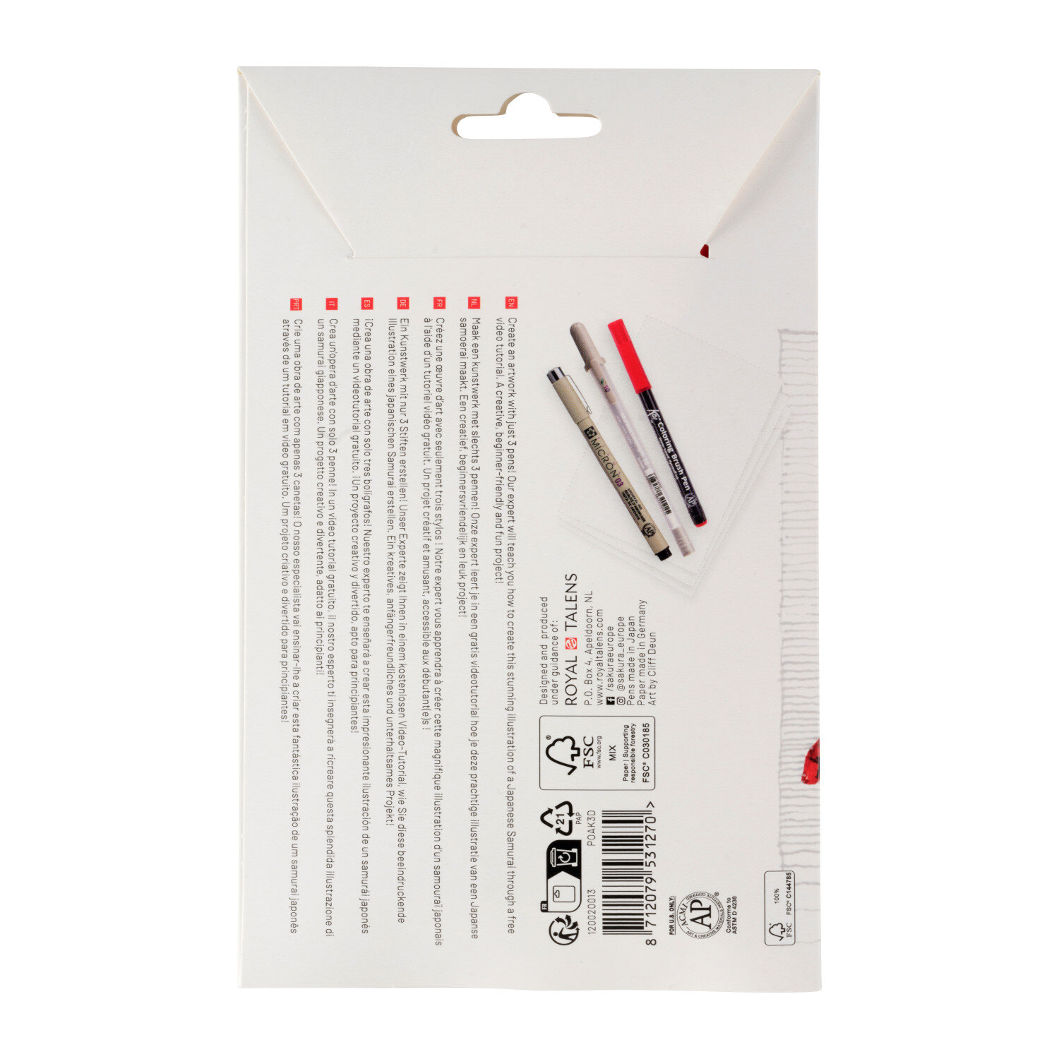 Kreativ-Set Samurai von Royal Talens