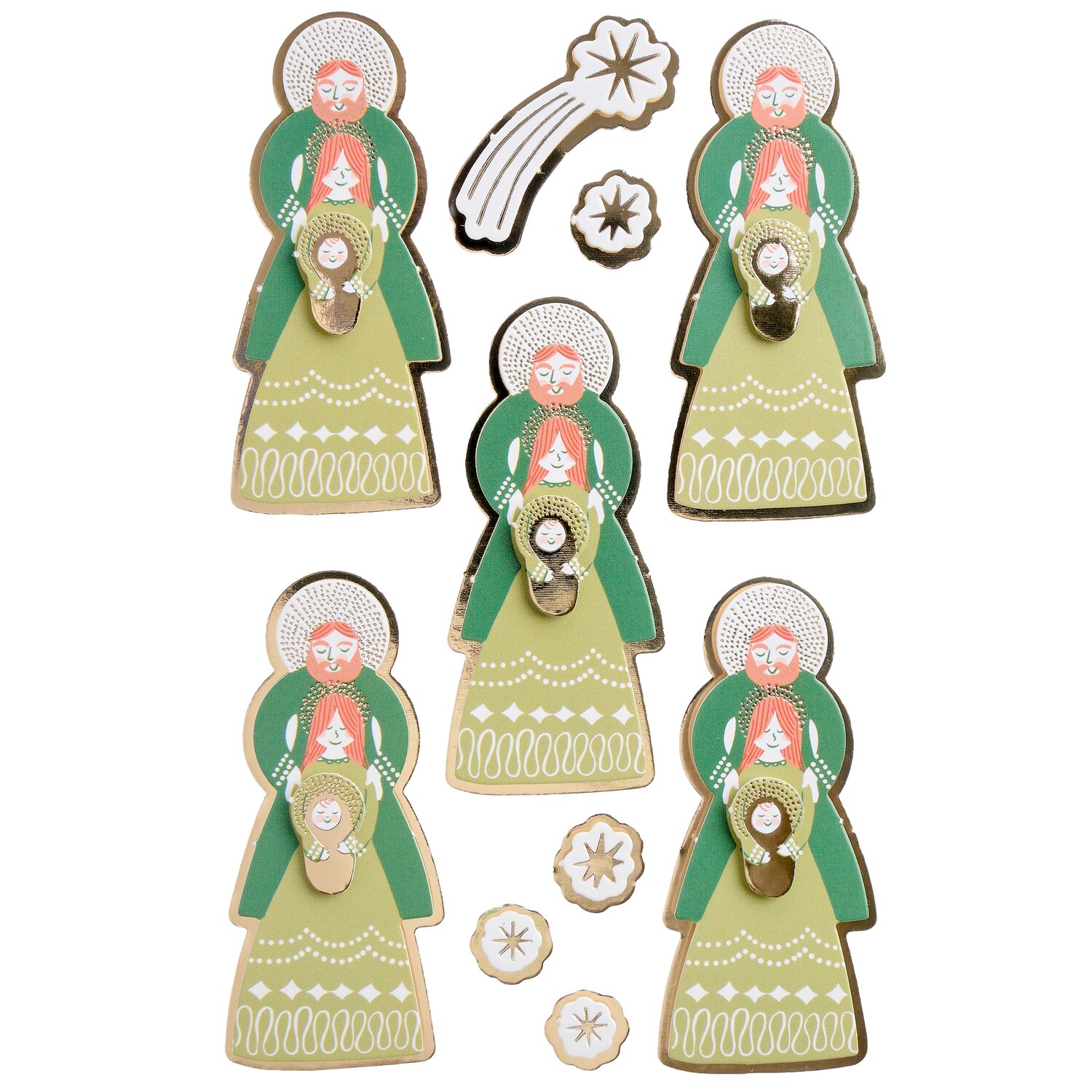 Paper Poetry 3D Sticker Advent Holy Family 1 Bogen von Rico Design