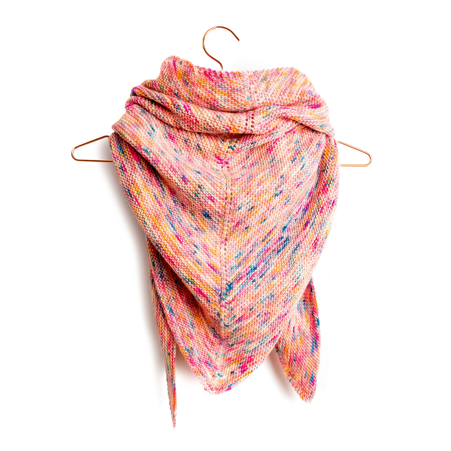 Strickanleitung Dreieckstuch aus Luxury Hand-Dyed Happiness dk von idee. Creativmarkt 