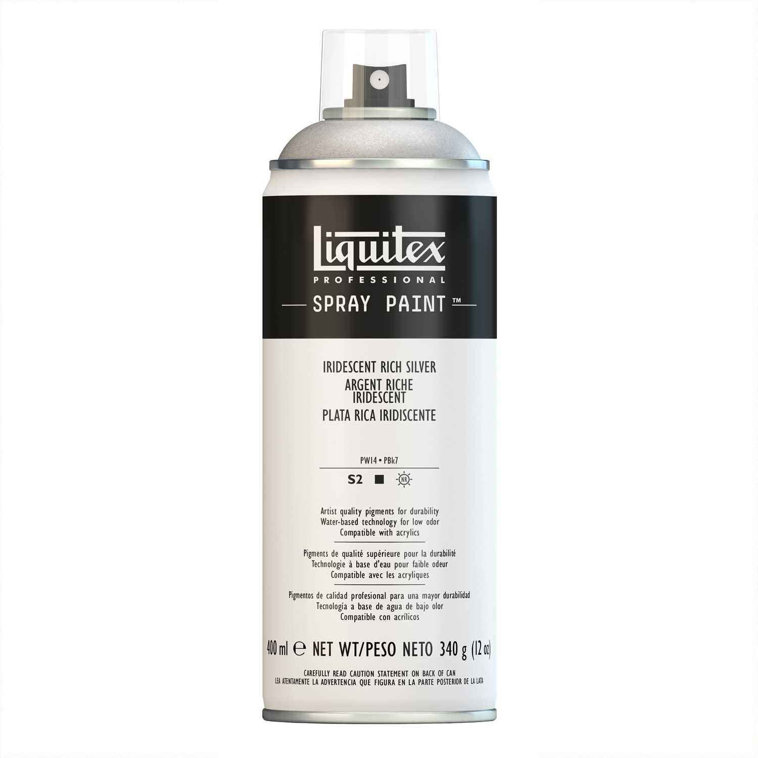 Liquitex Acrylspray 400ml Reiches Silber Irisierend