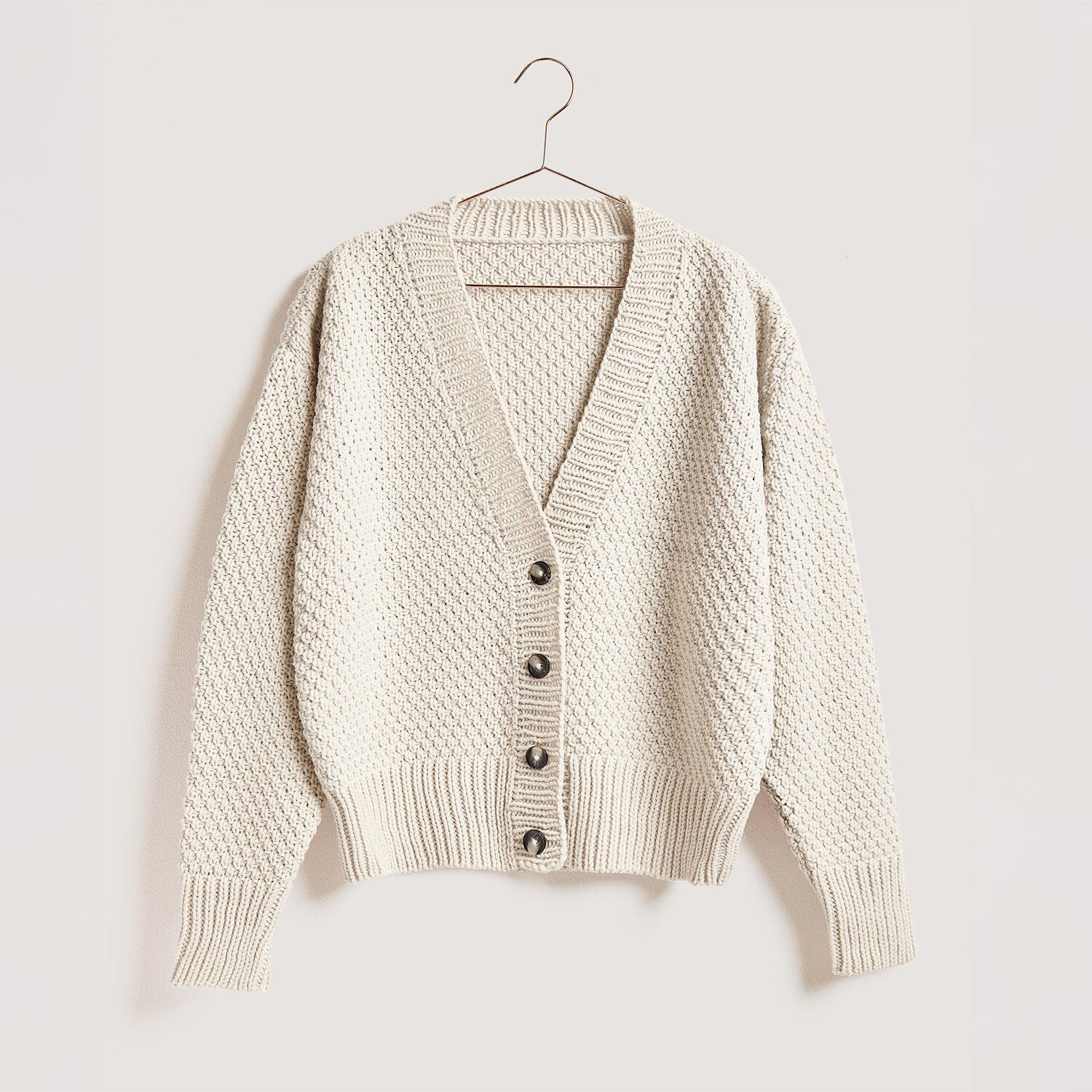 Strickanleitung Perlmuster-Cardigan aus Classik von idee. Creativmarkt 