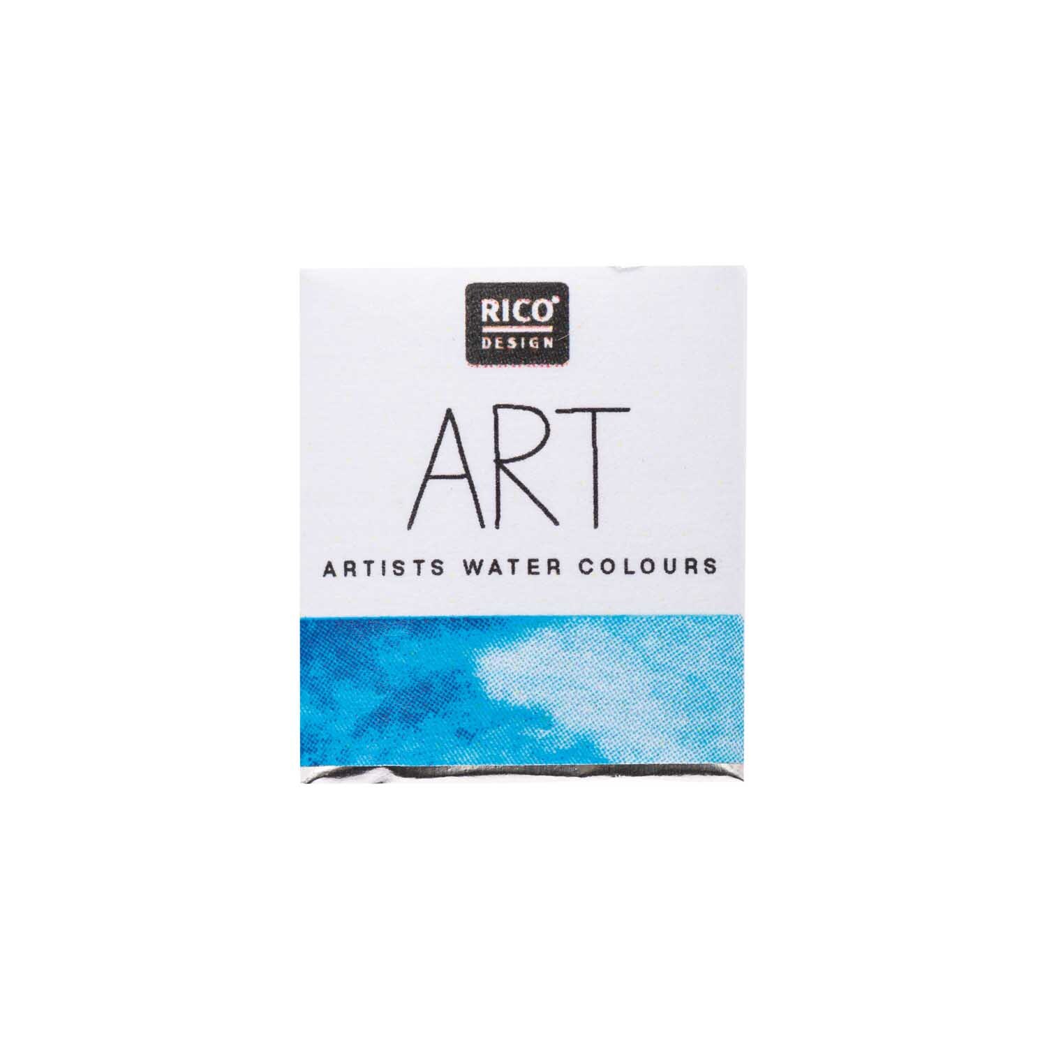 Rico Design ART Künstler Aquarellfarbe halbes Näpfchen Cyan