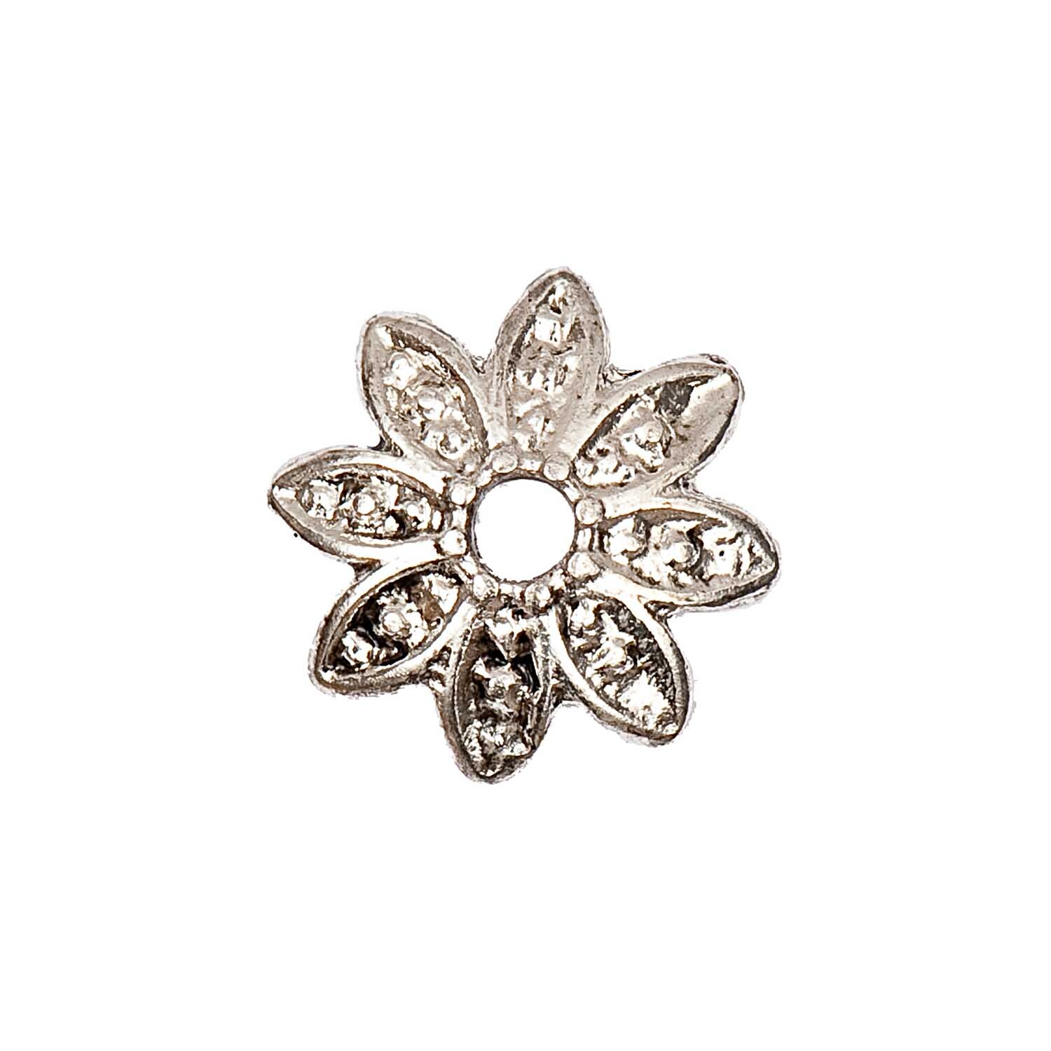 Perlkappe Blume 15x4mm 2 Stück