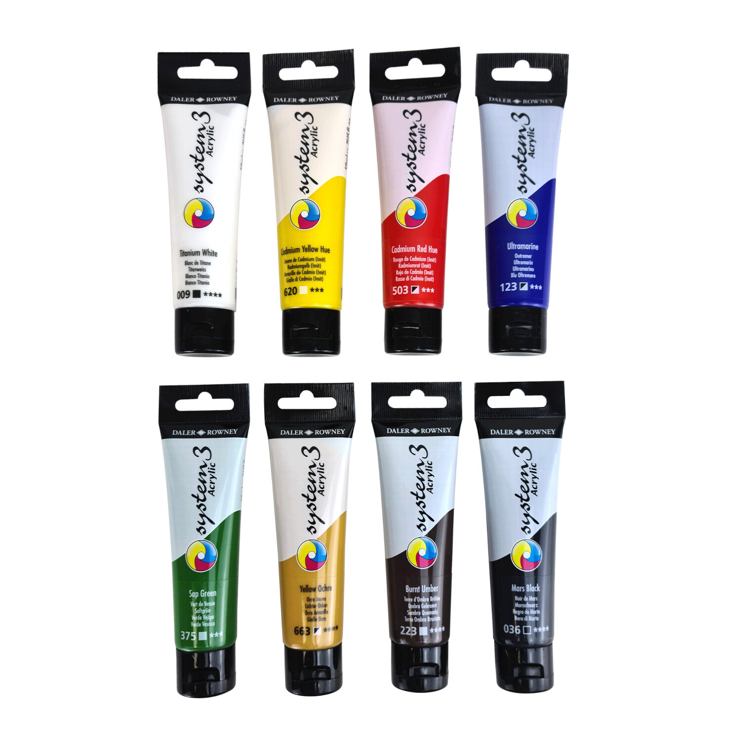 System 3 Acrylic Selection Set 8x59ml von Fila