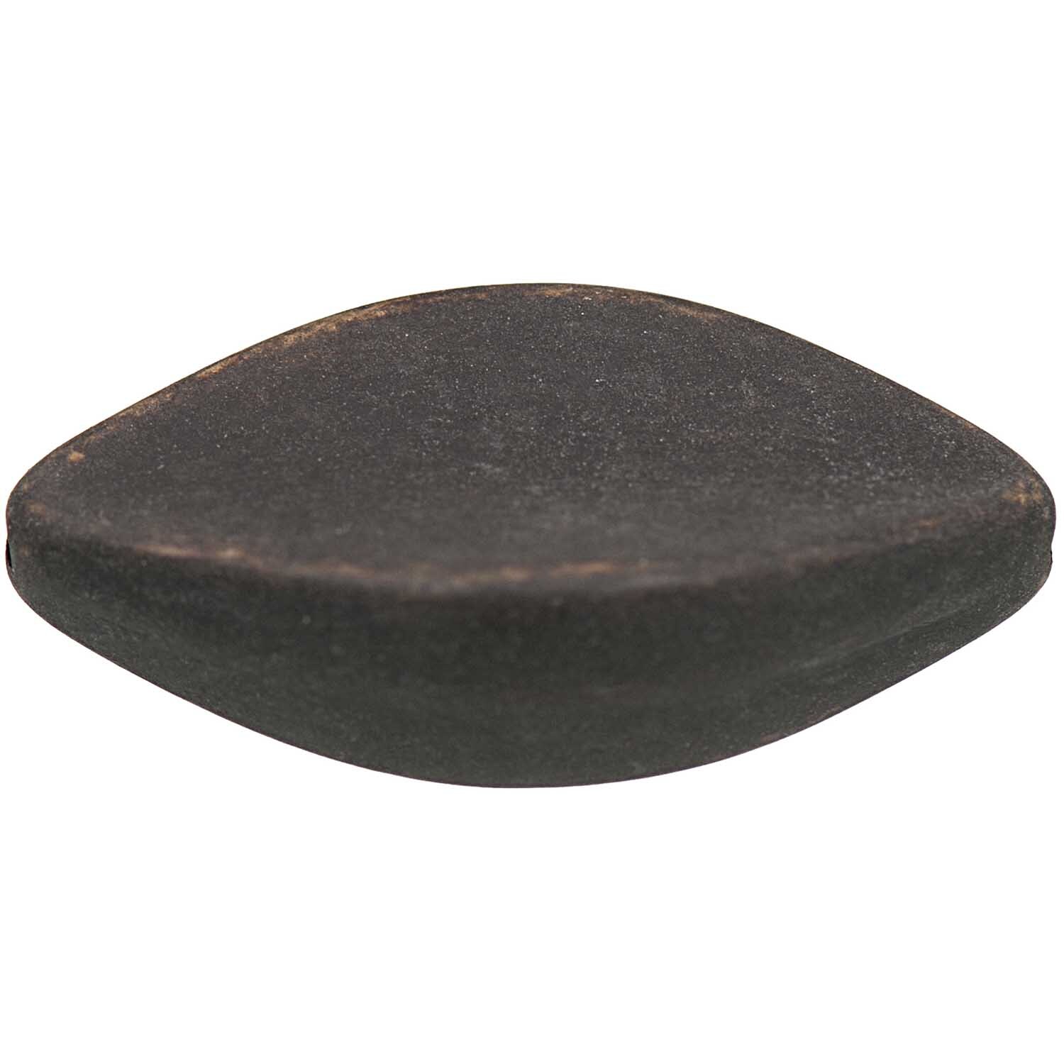 Acrylscheibe oval schwarz 35x17mm 4 Stück