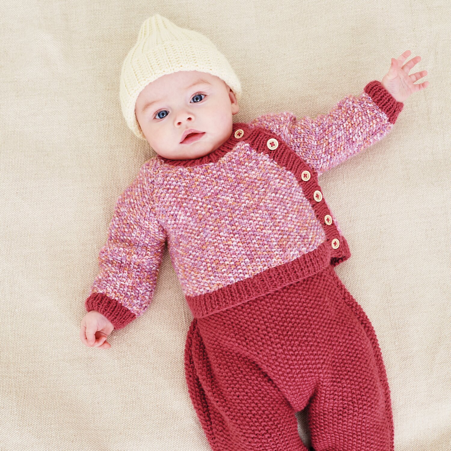 Häkelset Mütze Modell 14 aus Baby 044 von Rico Design