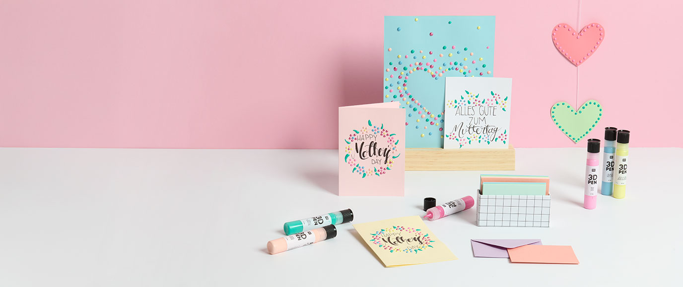 Muttertagskarten gestalten mit dem 3D Perlen Pen