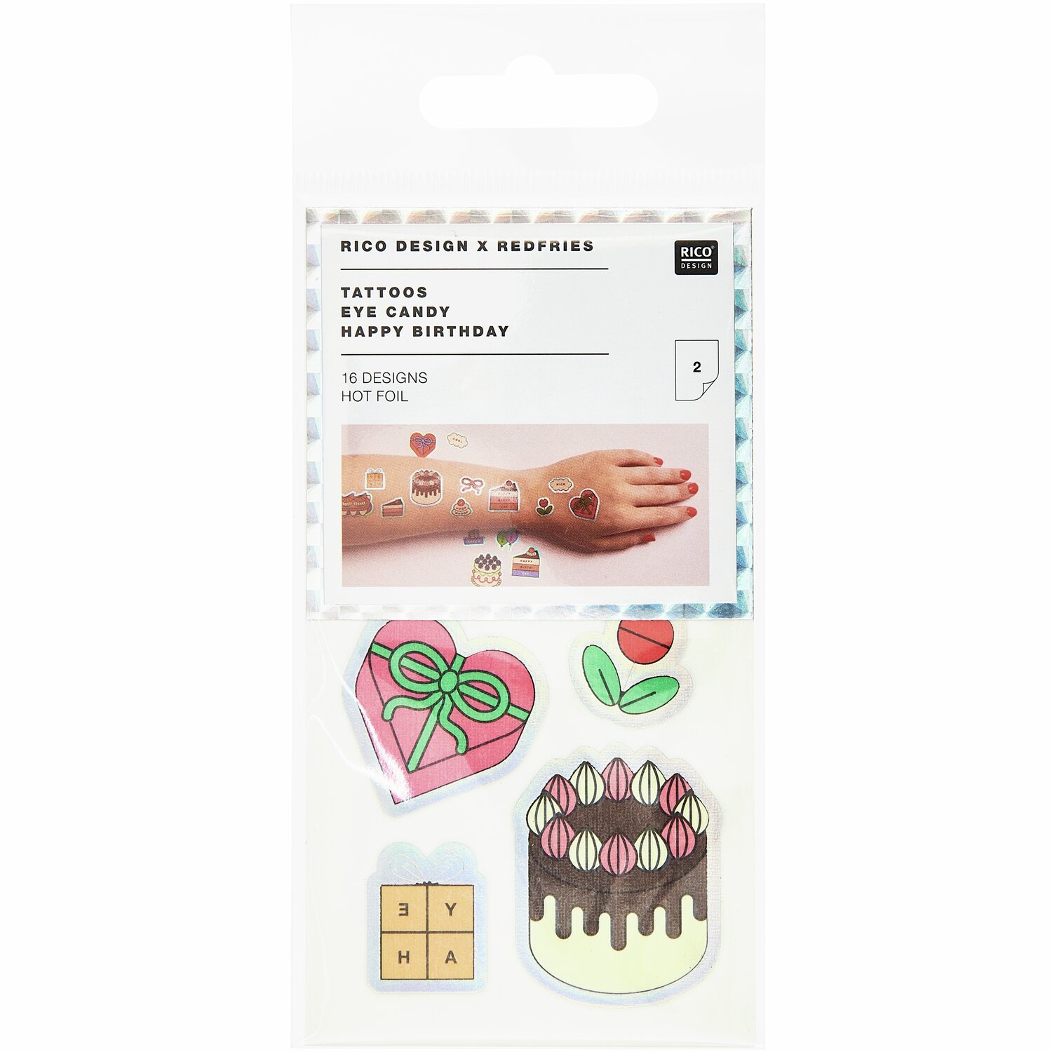 Tattoos Eye Candy 16-teilig von Rico Design