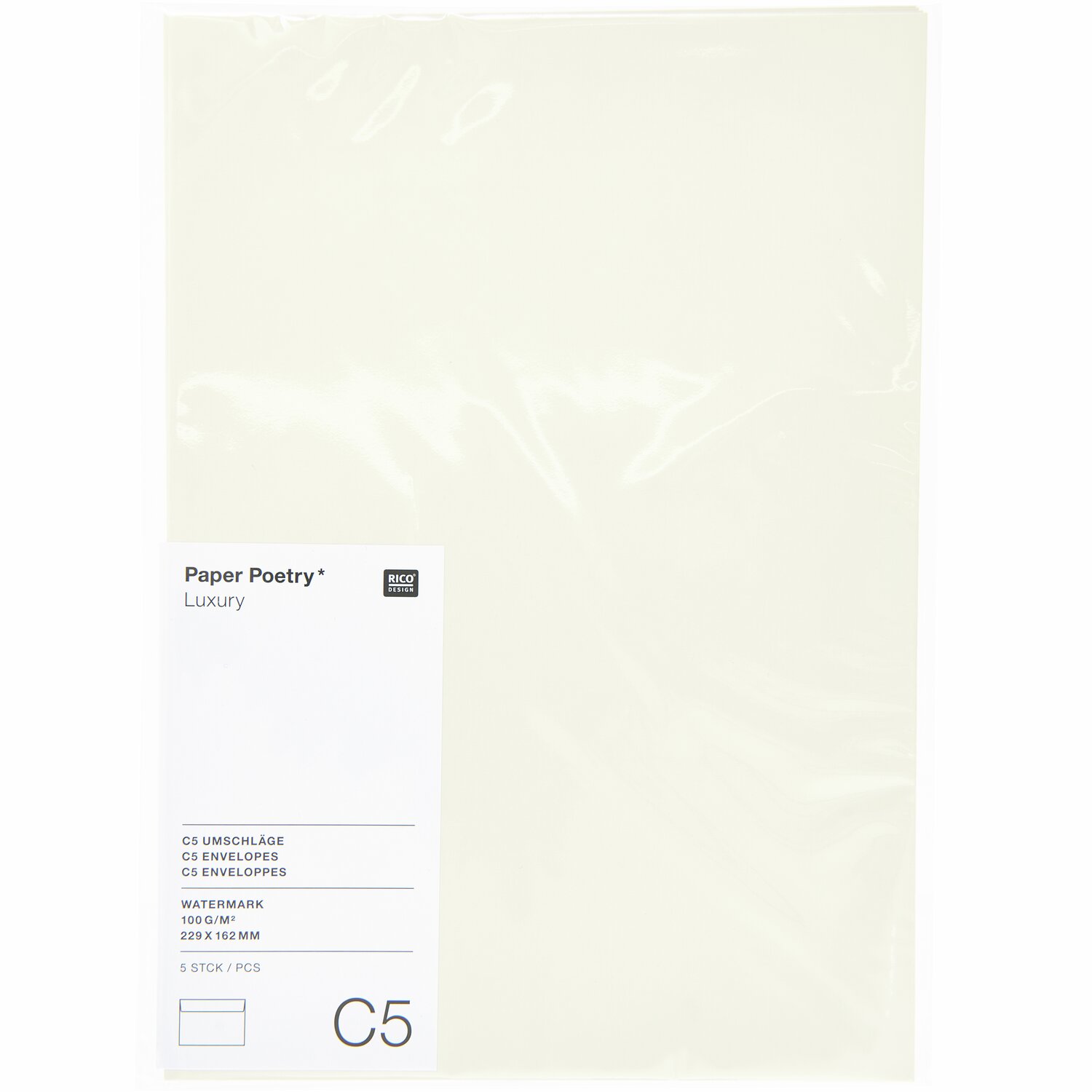 Paper Poetry Luxury Umschläge C5