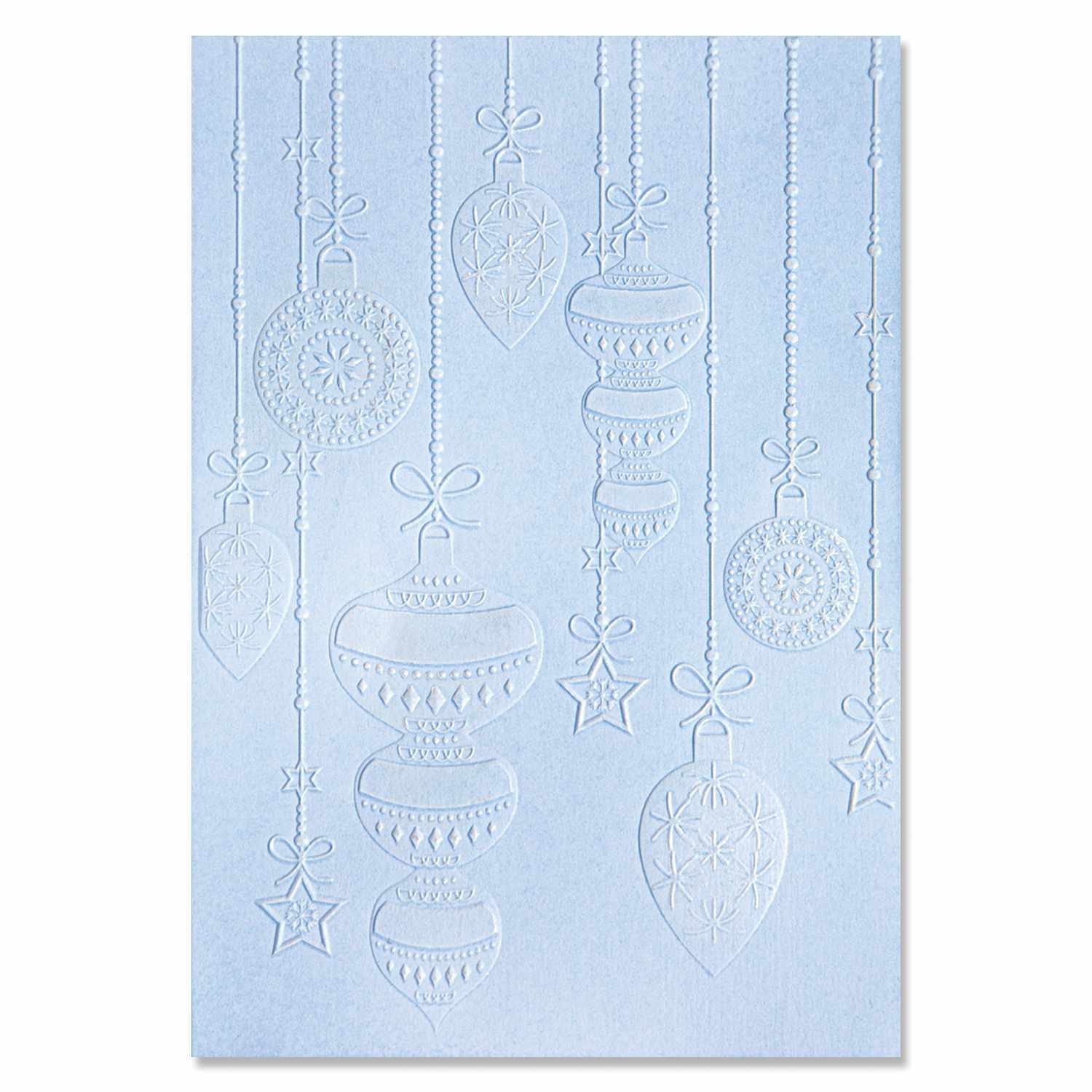 3D Textured Impressions Embossing Folder Sparkly Ornaments 3D Textured Impressions Embossing Folder Sparkly Ornaments