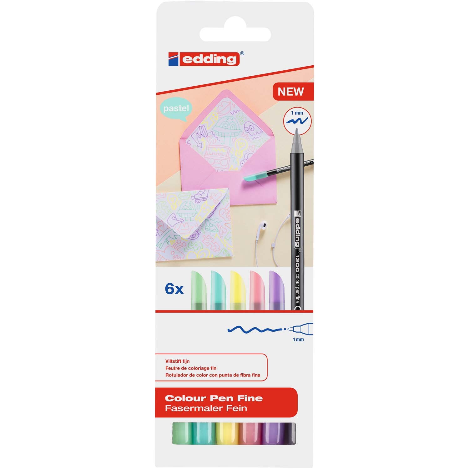 1200 color pastell 6 Stück 1200 color pastell 6 Stück