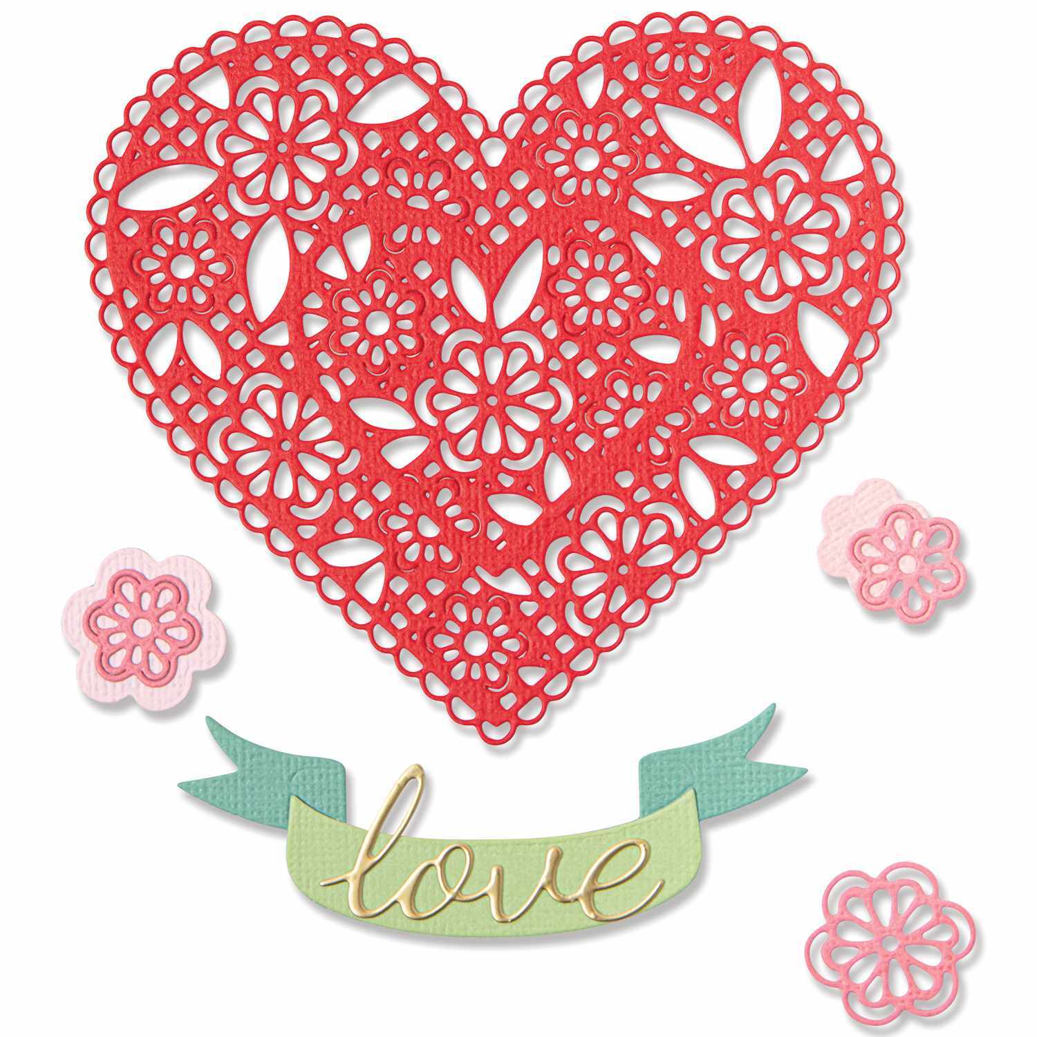 Thinlits Die Set Doily Heart by Jennifer Ogborn