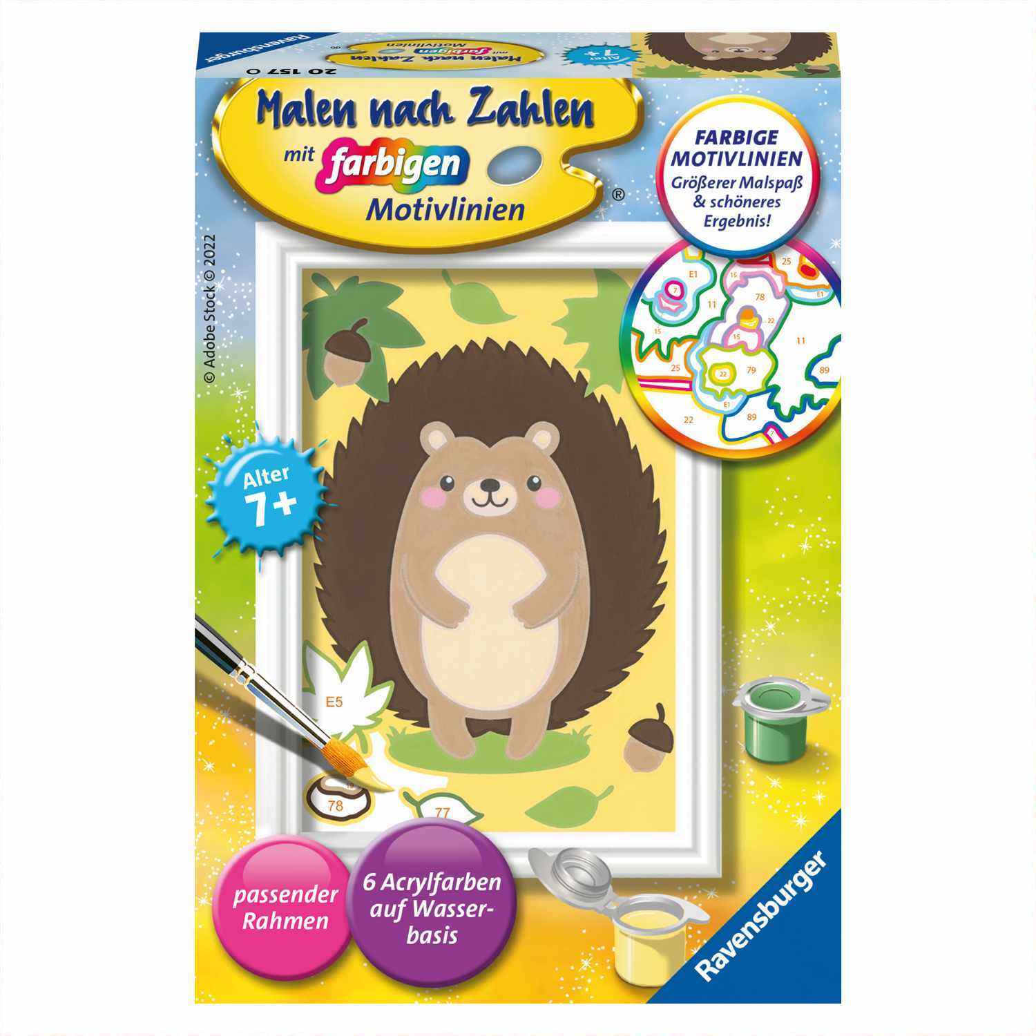 Malen nach Zahlen Kleiner Igel