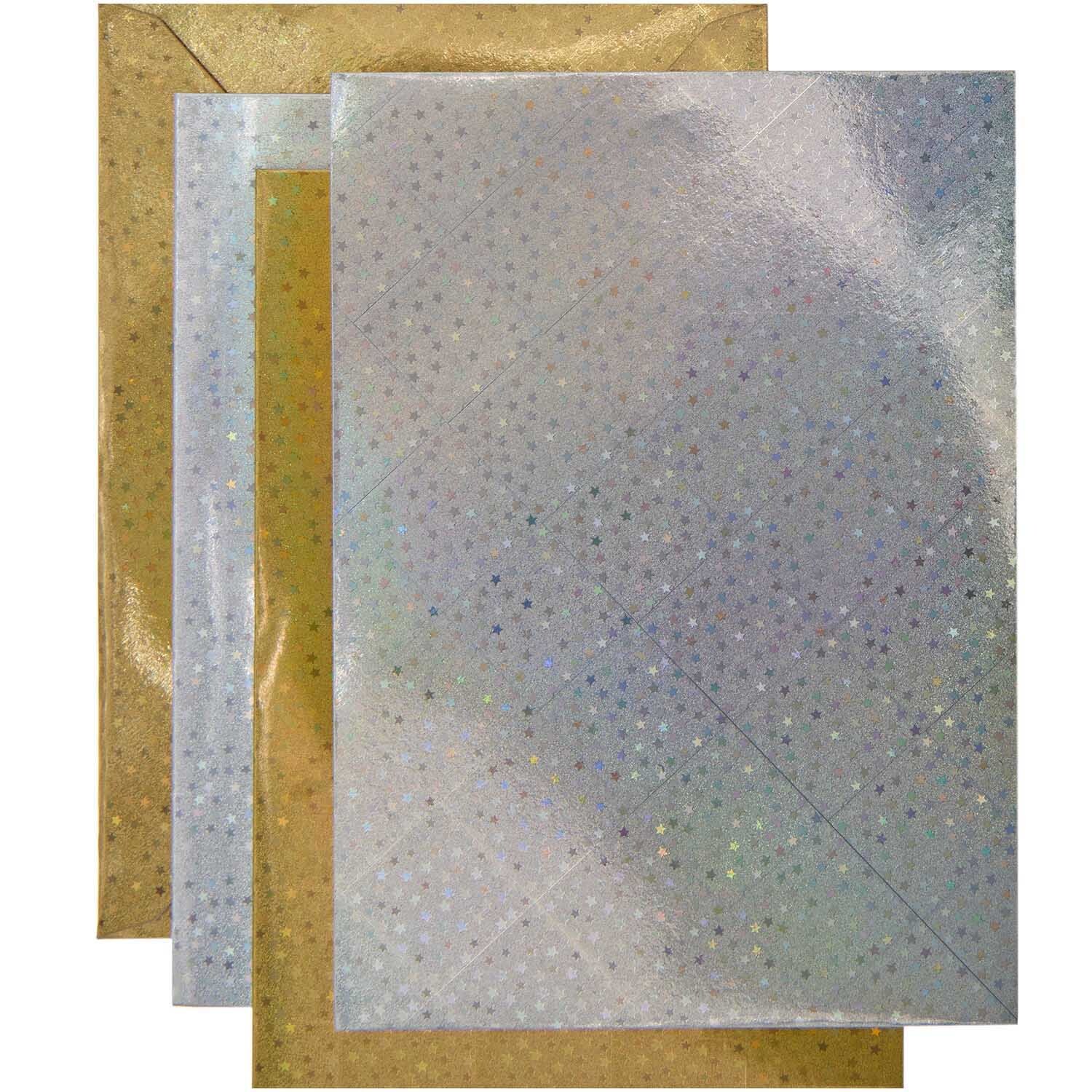 Paper Poetry Kartenset Sterne gold/silber A7/C7 Paper Poetry Kartenset Sterne gold/silber A7/C7
