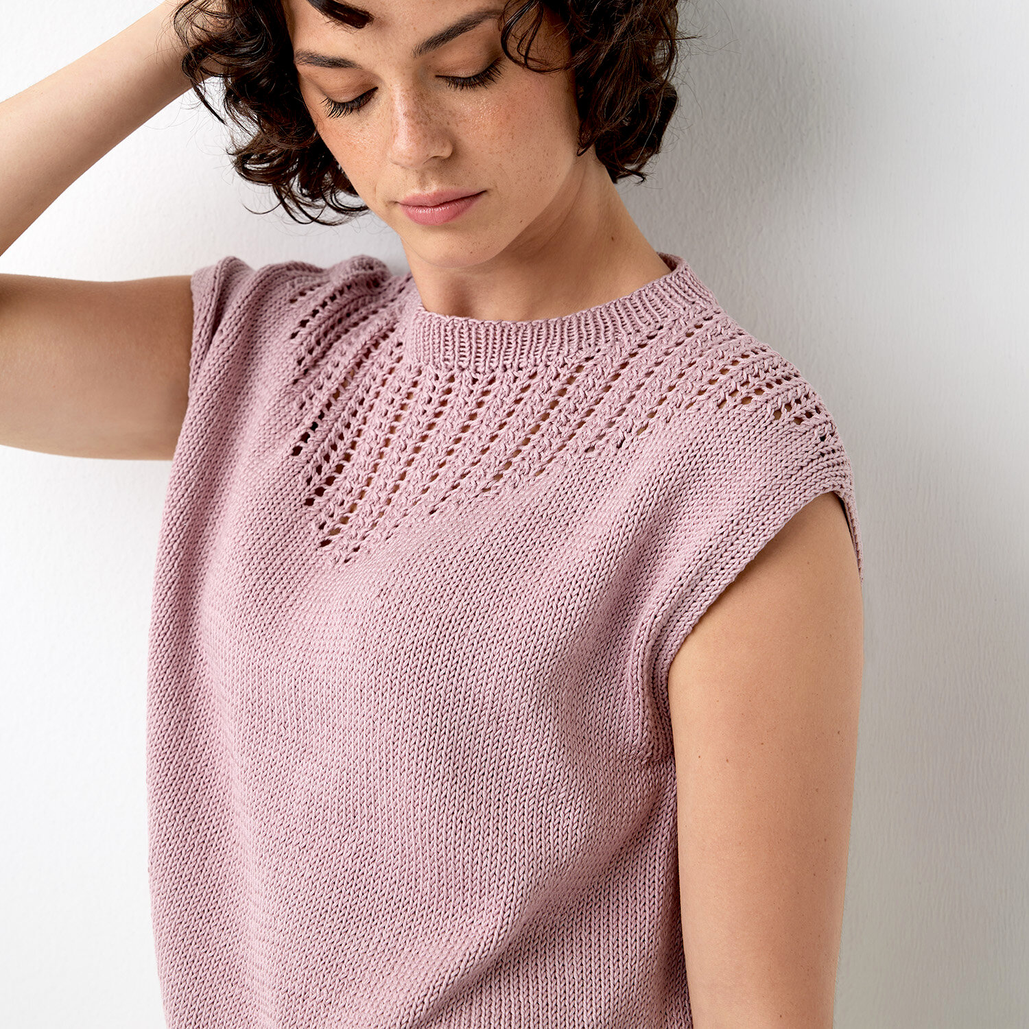 Strickanleitung Lochmuster-Top aus Mille Fili von idee. Creativmarkt 