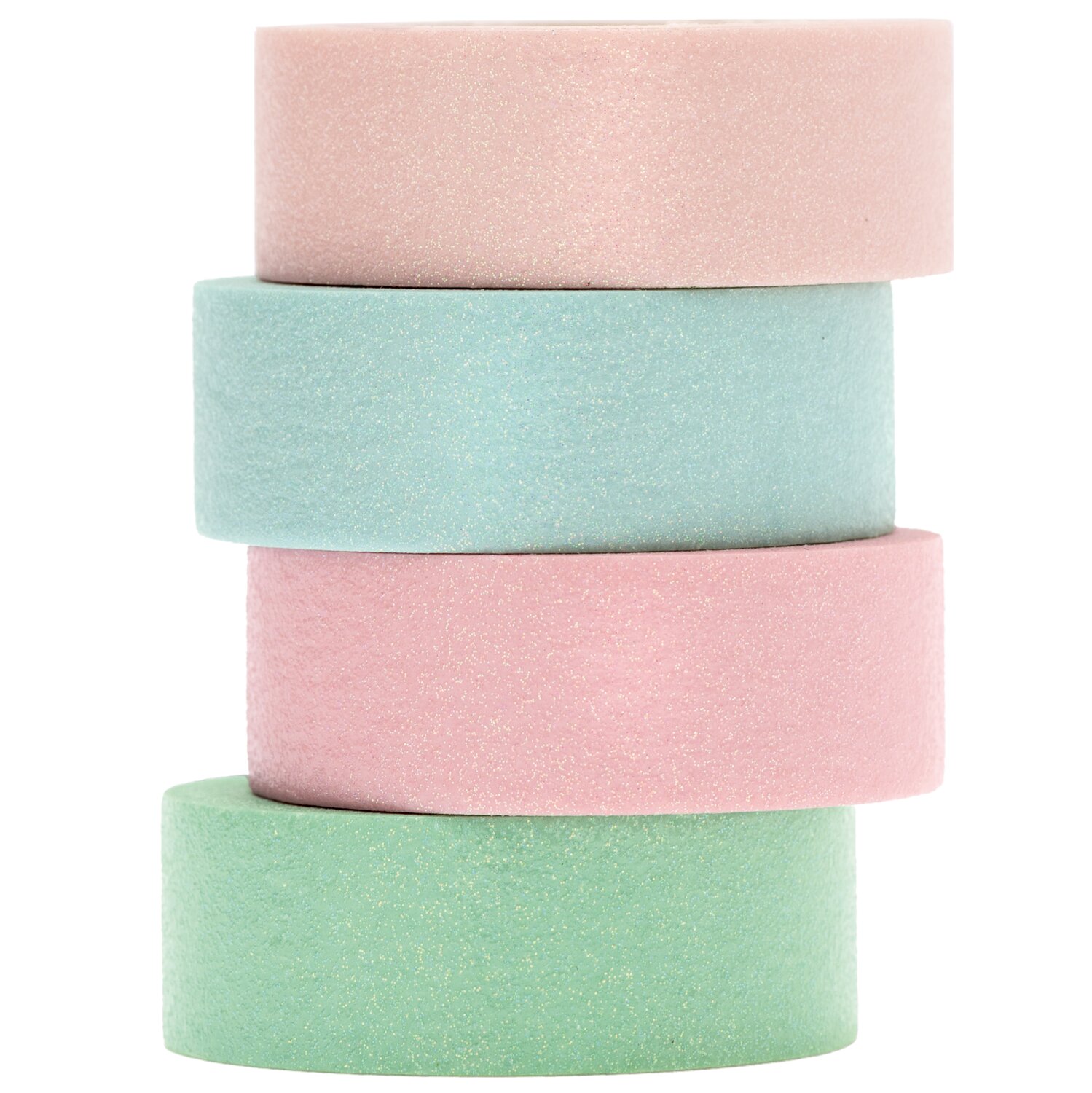 Paper Poetry Tape Set Glitter pastell 15mm 5m 4 Stück von Rico Design