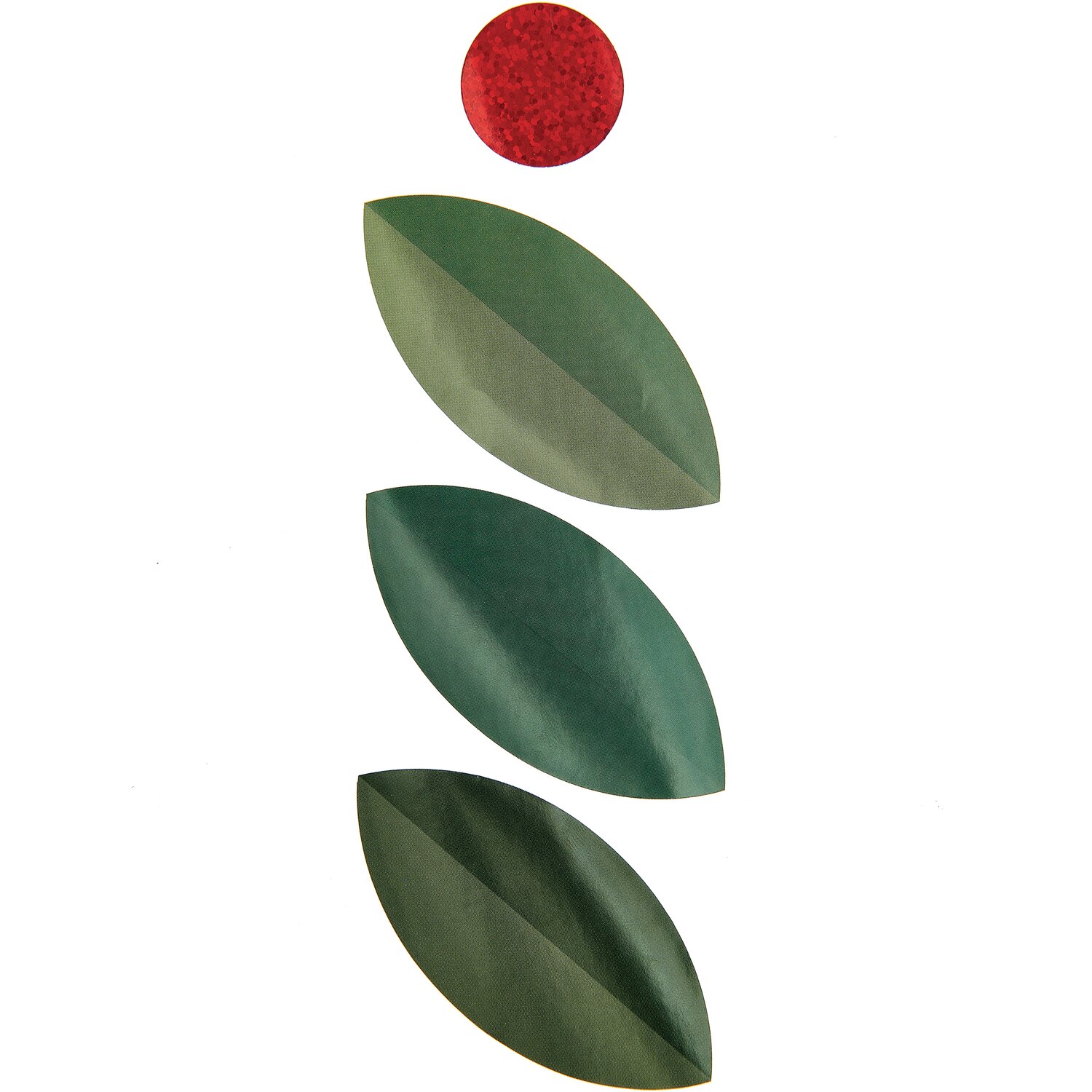 Paper Poetry Sticker Blätter 5,5cm 120 Stück auf der Rolle von Rico Design