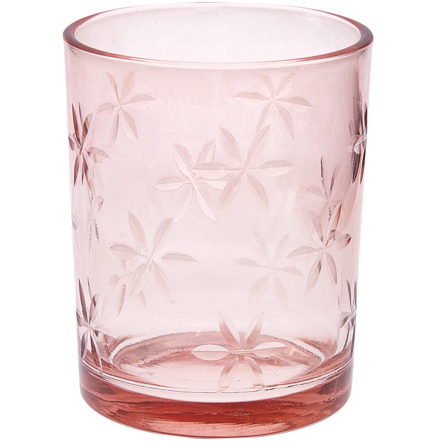 Rico Design Glaswindlicht transparent-rosa 12,5cm