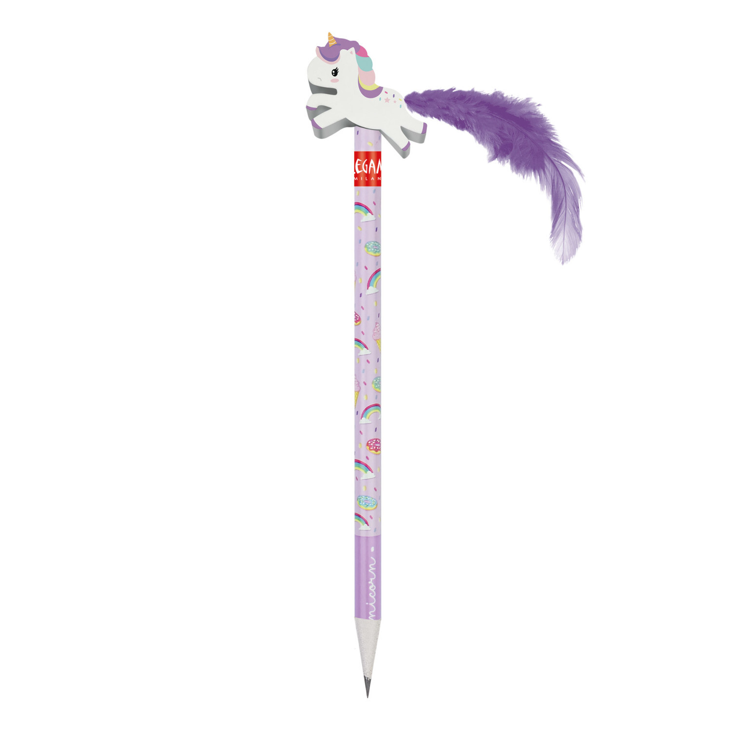 Bleistift mit Einhorn Radiergummi