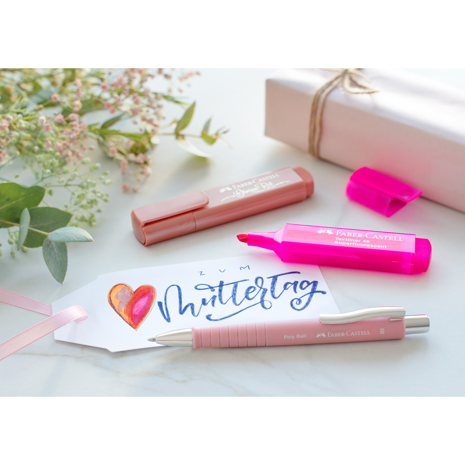 Kugelschreiber Poly Ball XB Farbe Rosa von Faber-Castell 