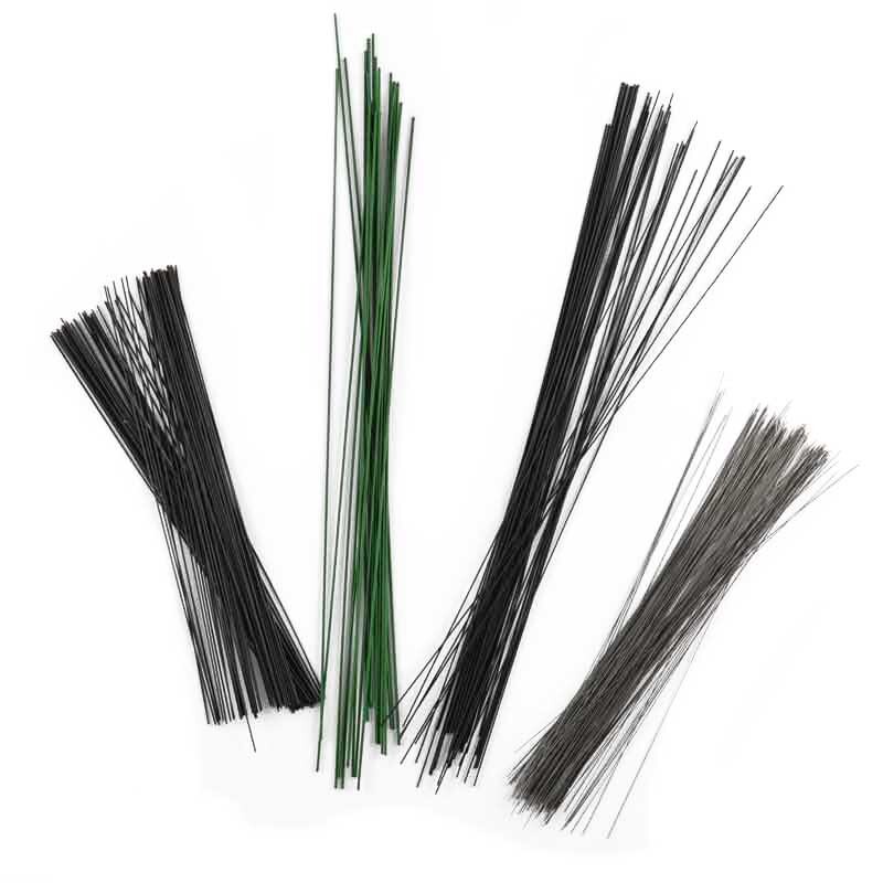 Steckdraht grün lackiert