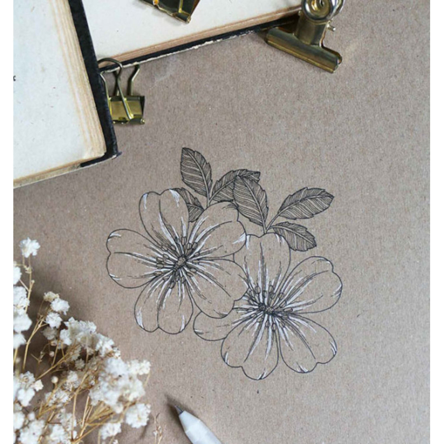 Floral & Fein - Illustrationen mit Fineliner von frechverlag Floral & Fein - Illustrationen mit Fineliner von frechverlag