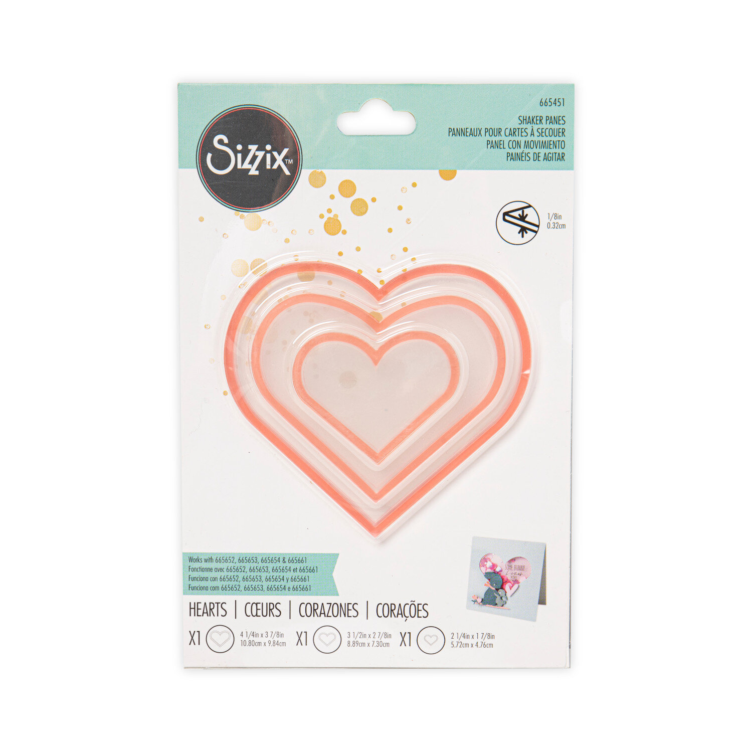 Making Essential Shaker Panes Hearts 3PK von idee. Creativmarkt
