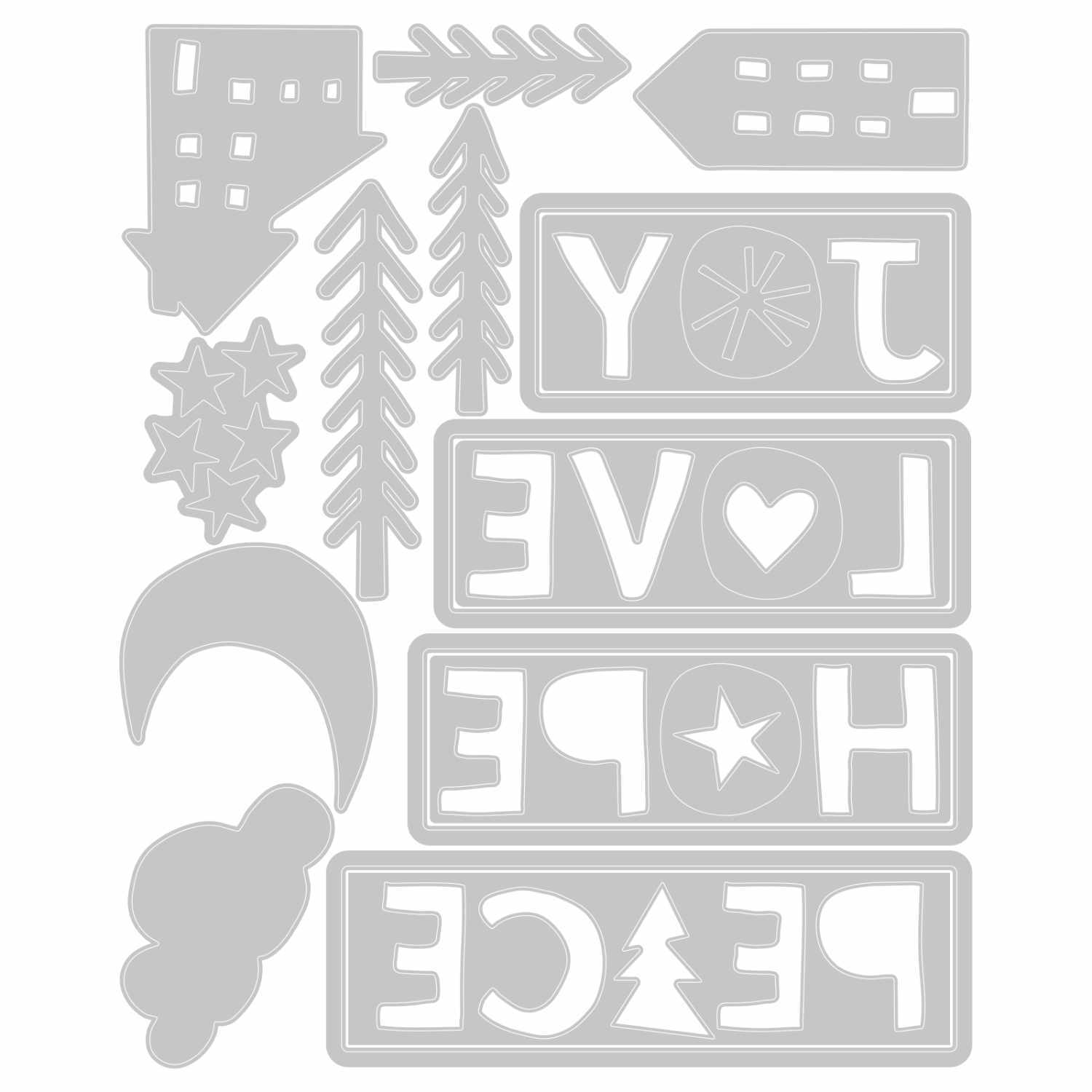 Thinlits Die Set Christmas Cutouts by Tim Holtz Thinlits Die Set Christmas Cutouts by Tim Holtz