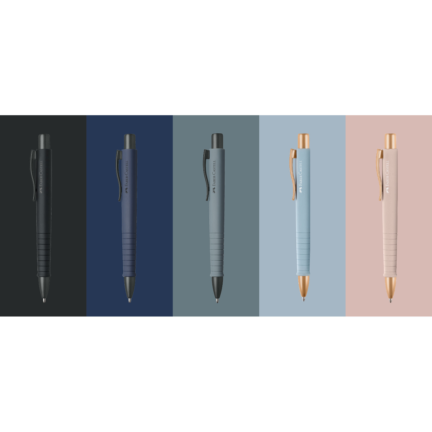 Kugelschreiber Poly Ball Urban XB Farbe Stone Grey von Faber-Castell Kugelschreiber Poly Ball Urban XB in fünf Farben von Faber Castell, stilvoll und modern.
