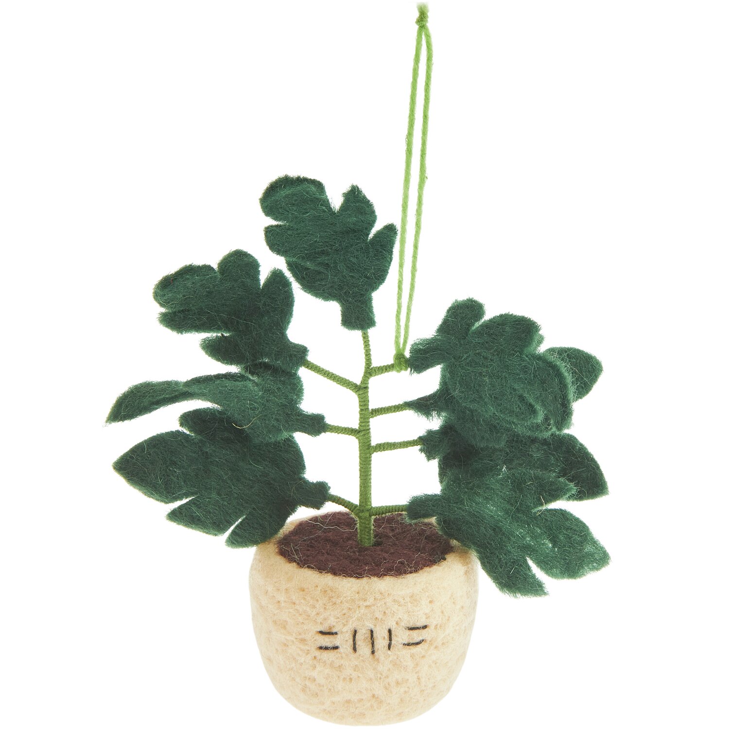 Filz Blumentopf Creme