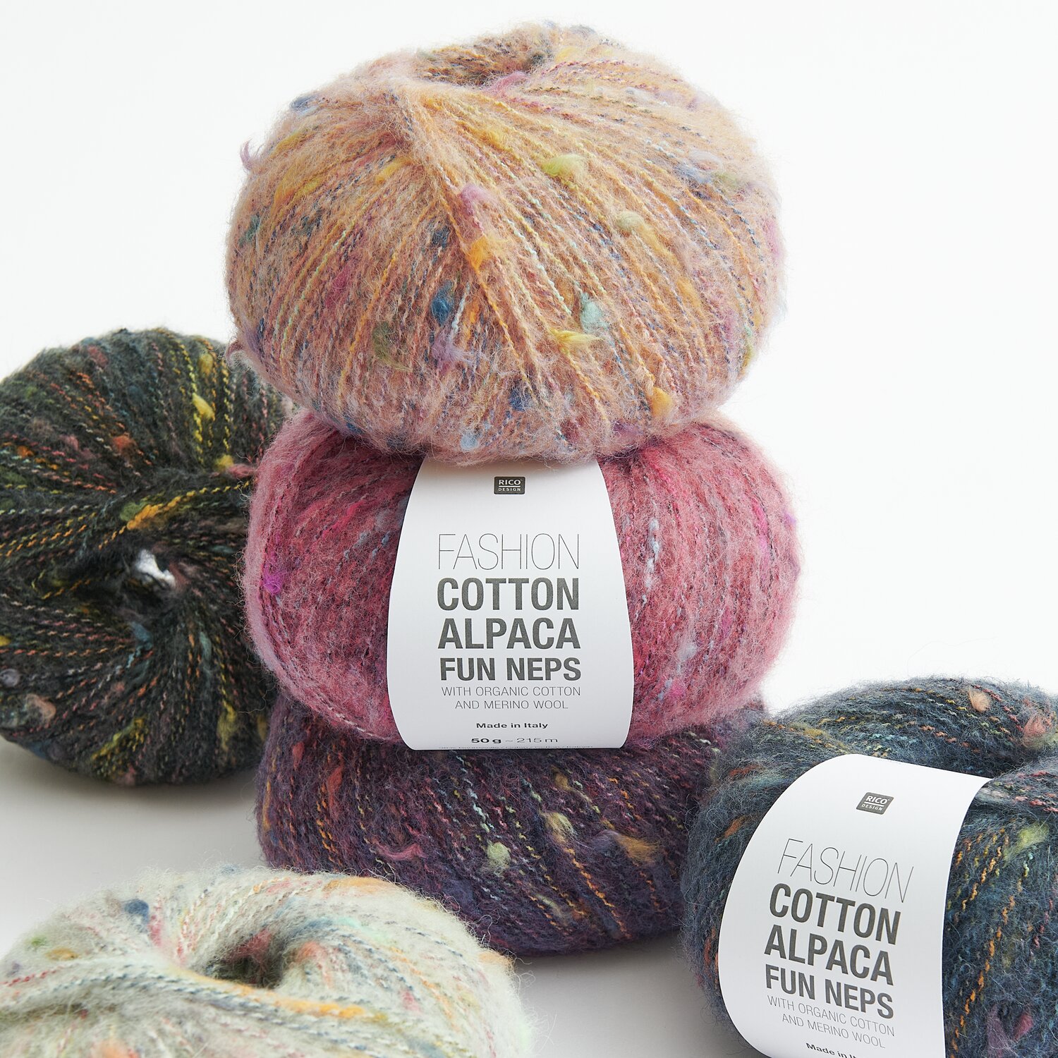 Fashion Cotton Alpaca Fun Neps 50g 215m Farbe Apricot von Rico Design Fashion Cotton Alpaca Fun Neps 50g 215m Farbe Apricot von Rico Design