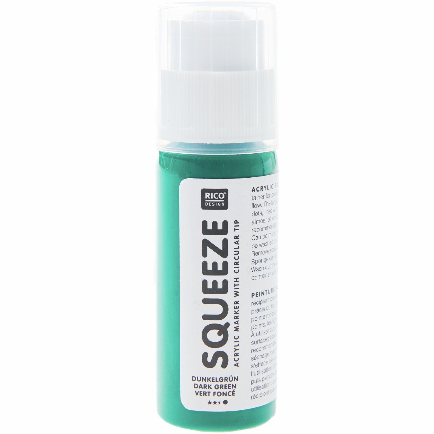 Rico Design Squeeze Acrylic Marker 60ml Dunkelgrün