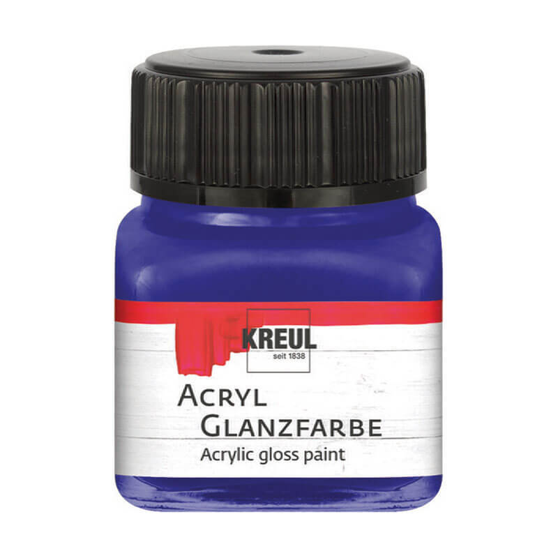 KREUL Acryl Glanzfarbe 20ml Dunkelblau
