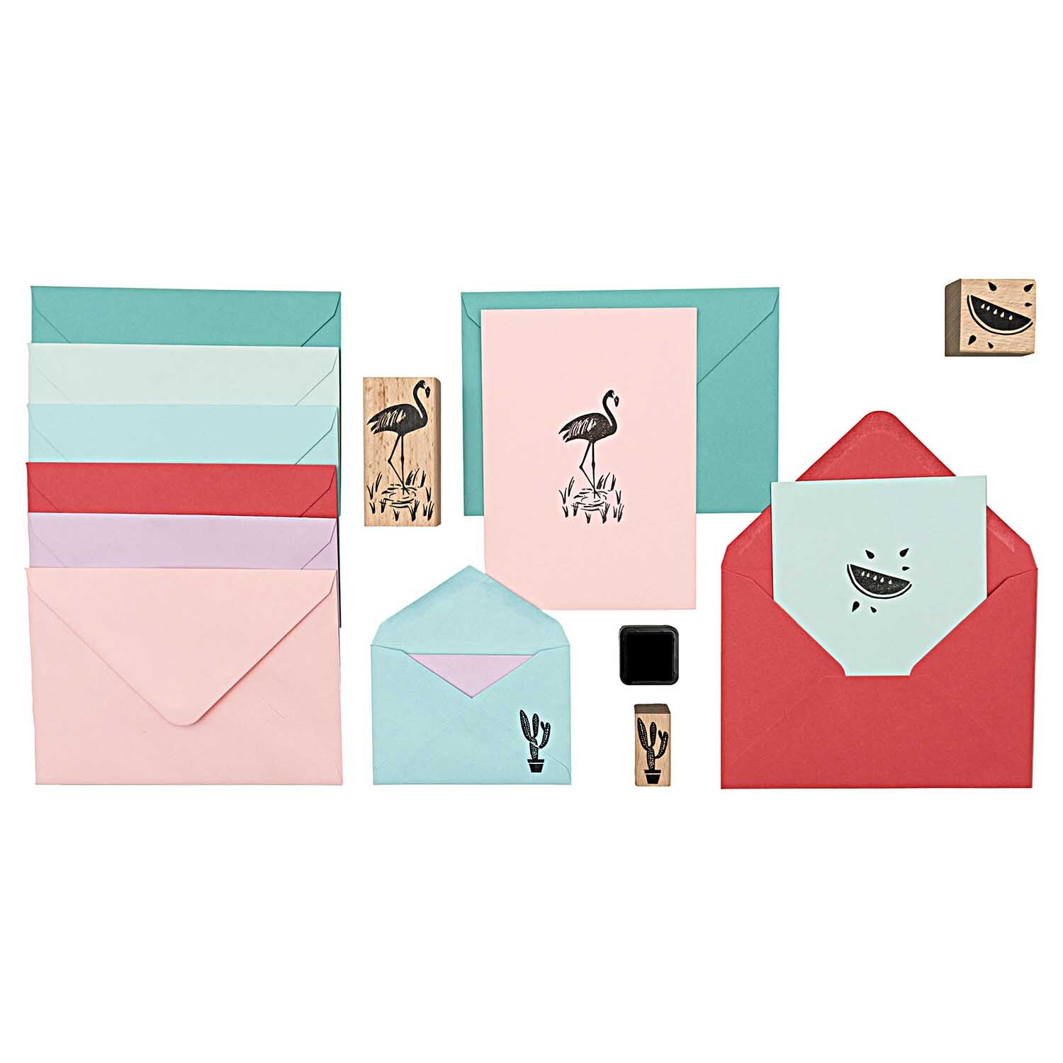Paper Poetry Stempelset Tropical Spring Flamingo Paper Poetry Stempelset Tropical Spring Flamingo