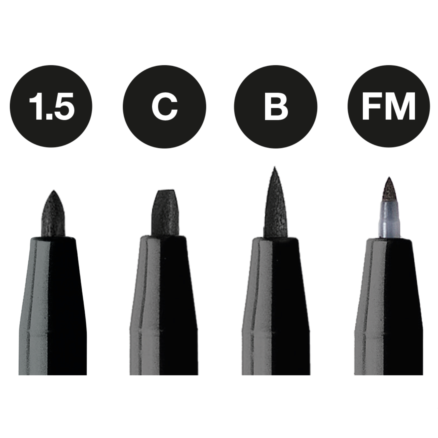 Pitt Artist Pen Tuschestift Set Schwarz Pitt Artist Pen Tuschestift Set Schwarz