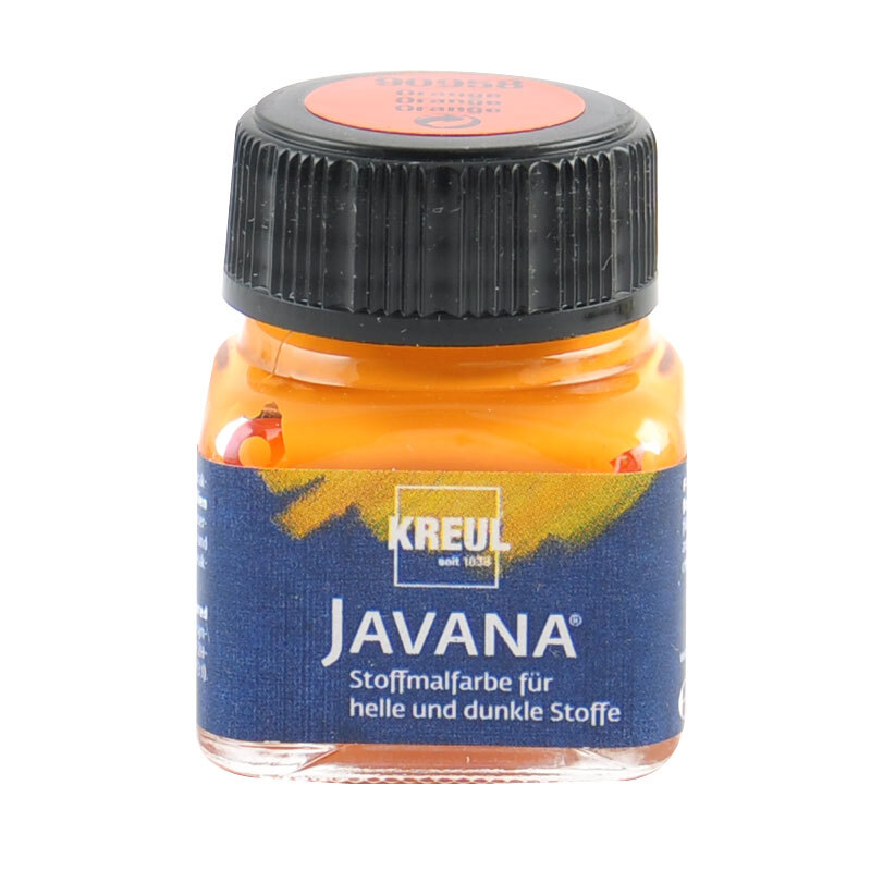 KREUL Javana Stoffmalfarbe helle und dunkle Stoffe Orange