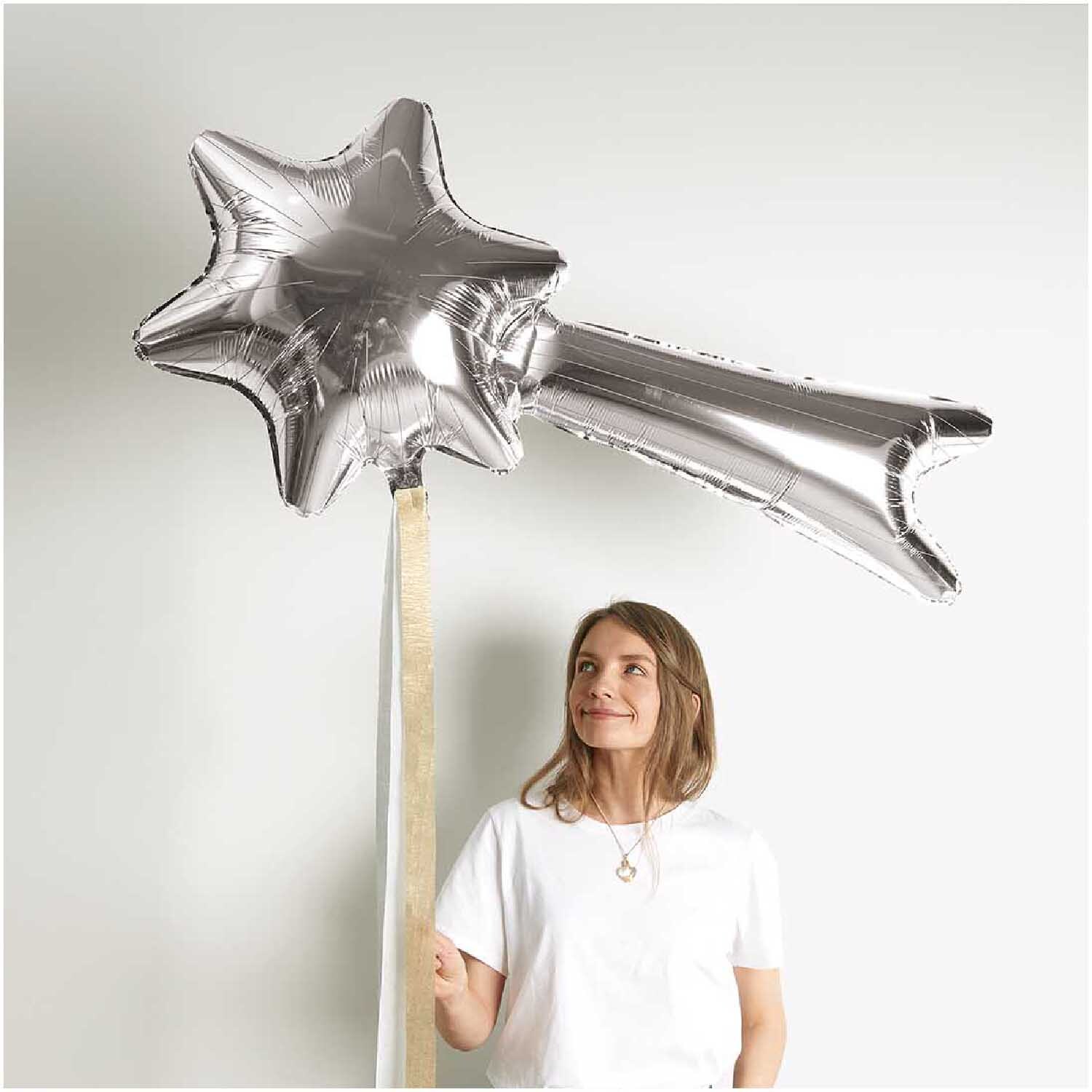 Folienballon Sternschnuppe 110x60cm Folienballon Sternschnuppe 110x60cm