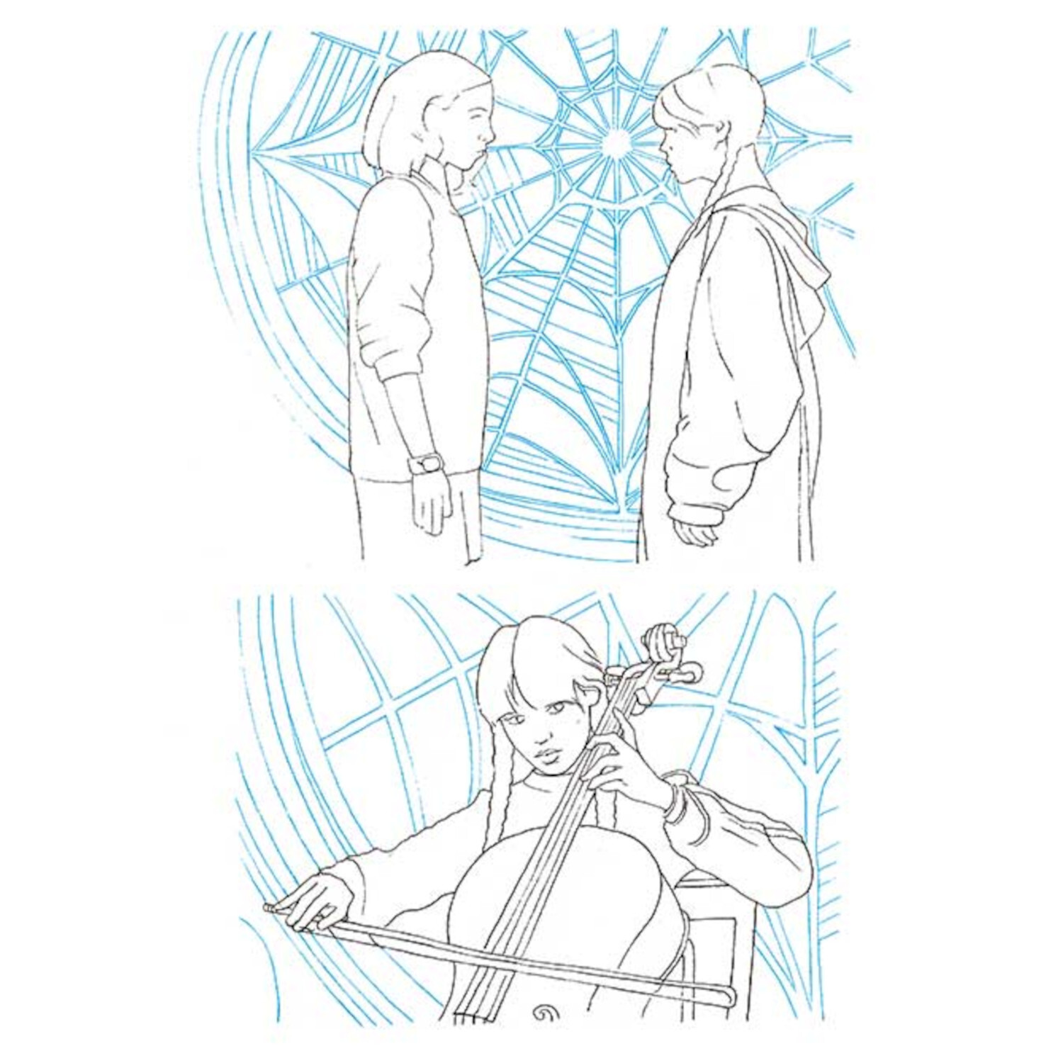 Das inoffizielle Wednesday Zeichnen- und Kreativ-Buch von frechverlag