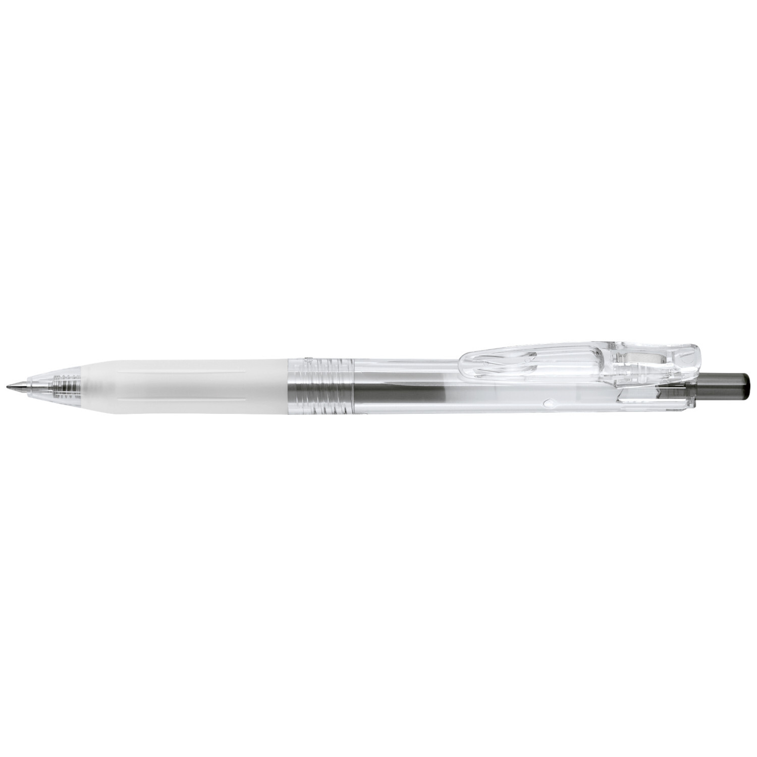 Sarasa Clip Biotube Kugelschreiber, 0,5mm, klar, von ZEBRA. Transparentes Design mit Clip.