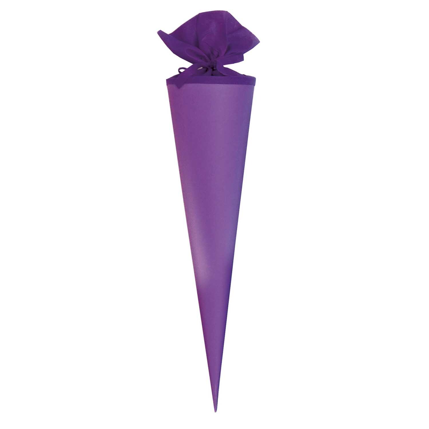 Schultüte Mini: Lila Schultüte von goldbuch, 15 cm, ideal für kleine Geschenke zur Einschulung.