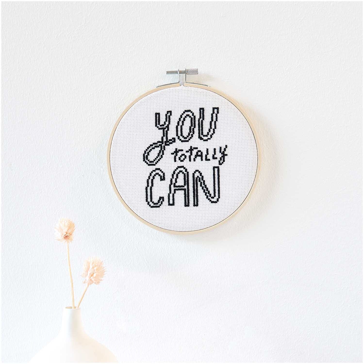 Stickpackung Bild You Totally Can Ø15cm Stickpackung Bild You Totally Can Ø15cm
