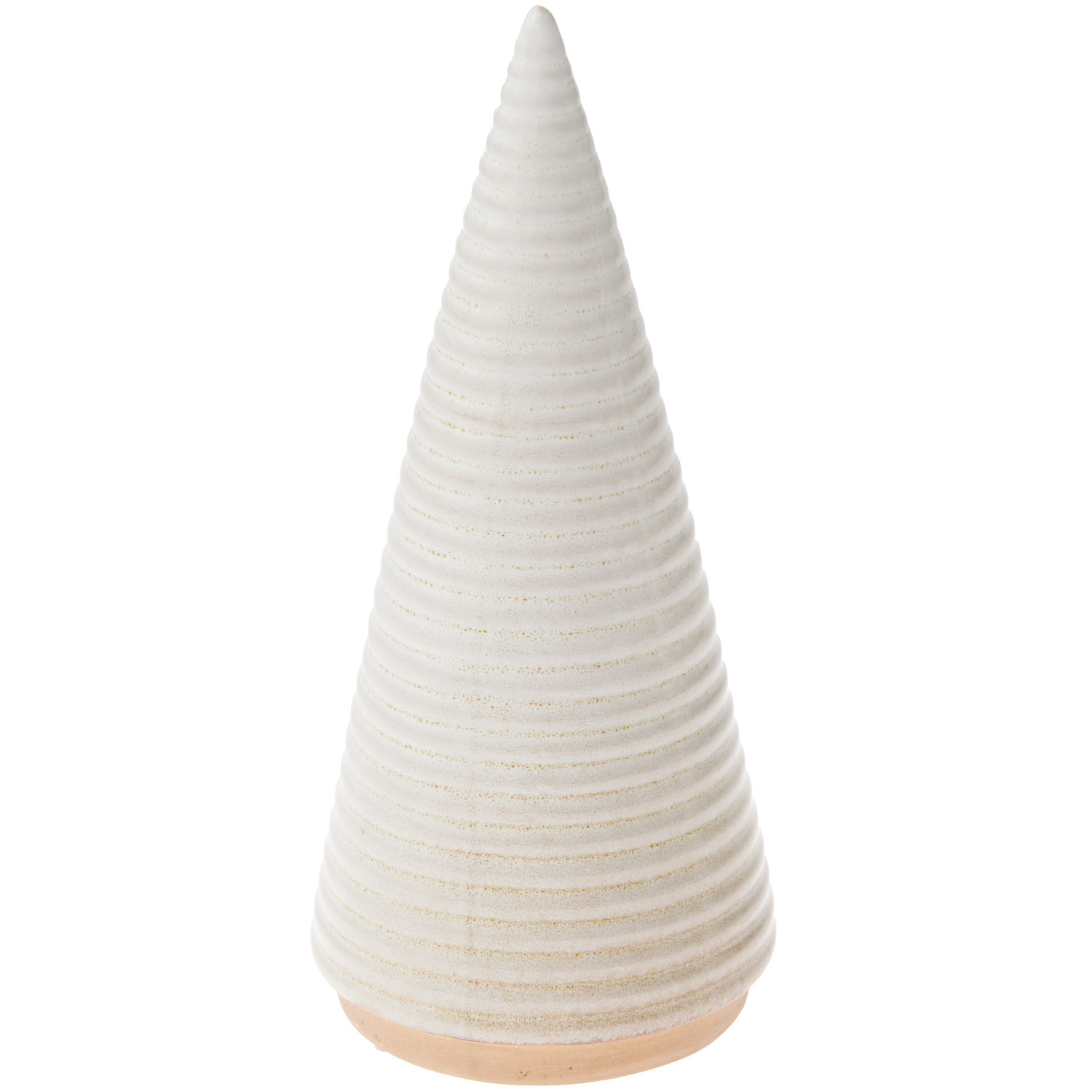 Porzellan Tannenbaum Geriffelt Beige