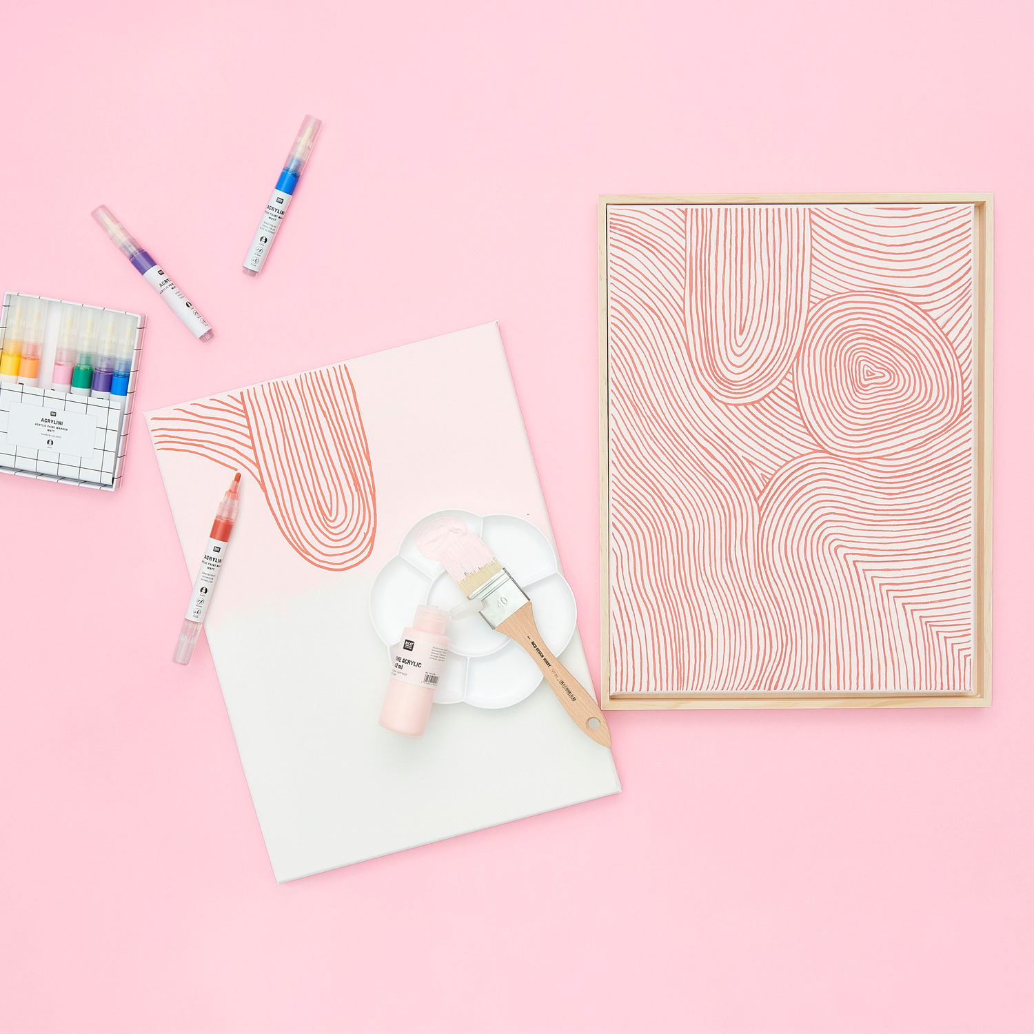 Blumen-Malpalette 2er Set von Rico Design