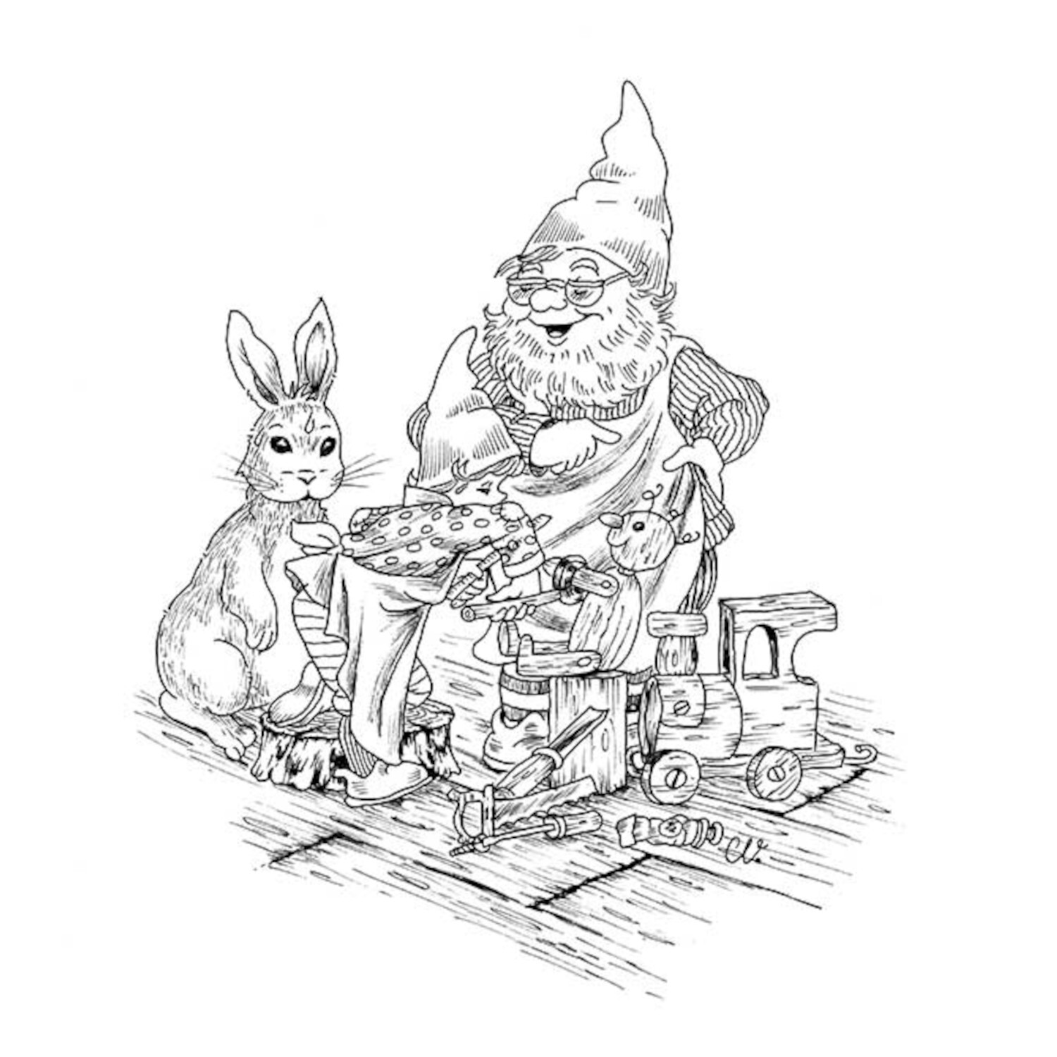 Christl Vogls Ausmalreise - Welt der Weihnachtswichtel von frechverlag