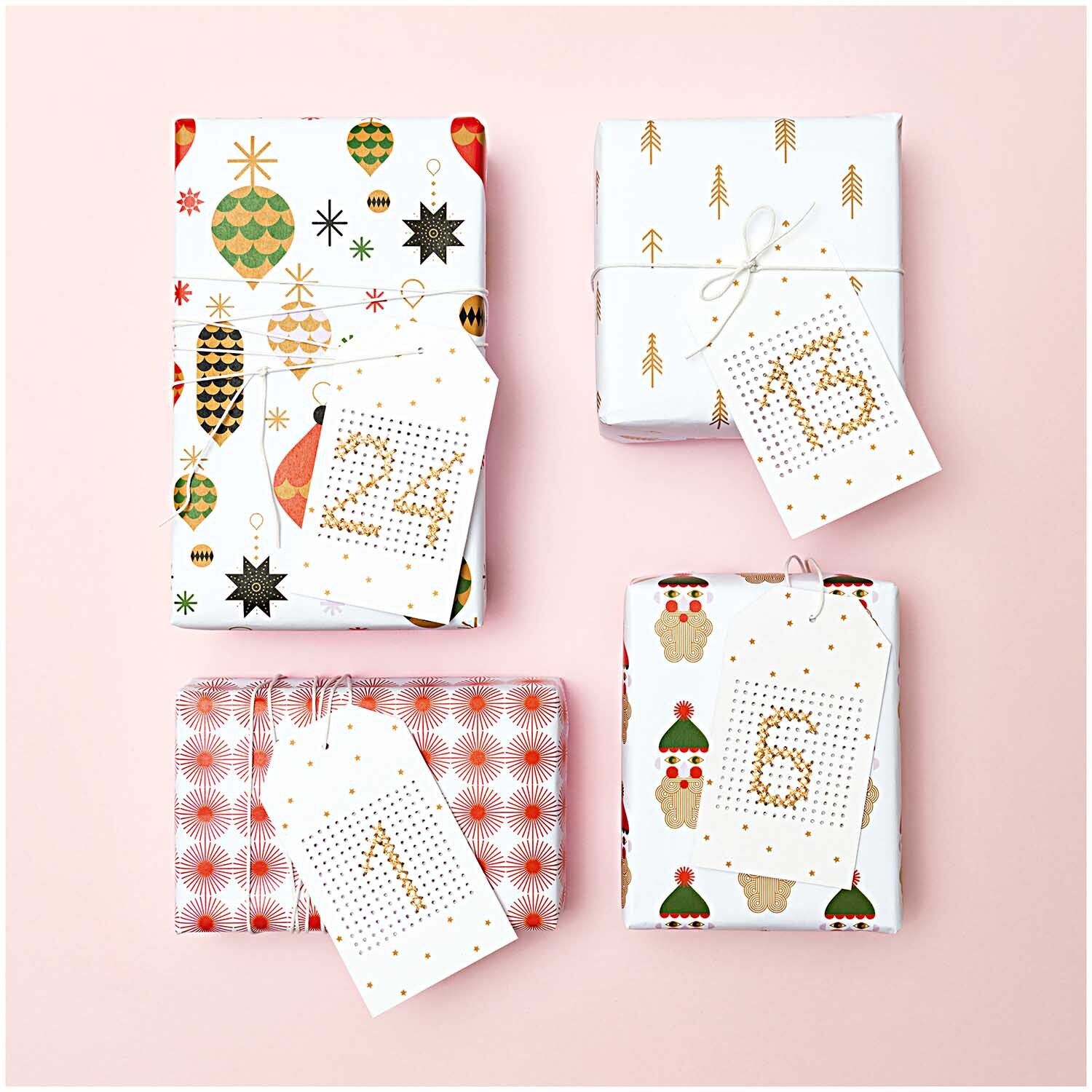 Paper Poetry Anhänger zum Besticken 24 Stück Hot Foil von Rico Design