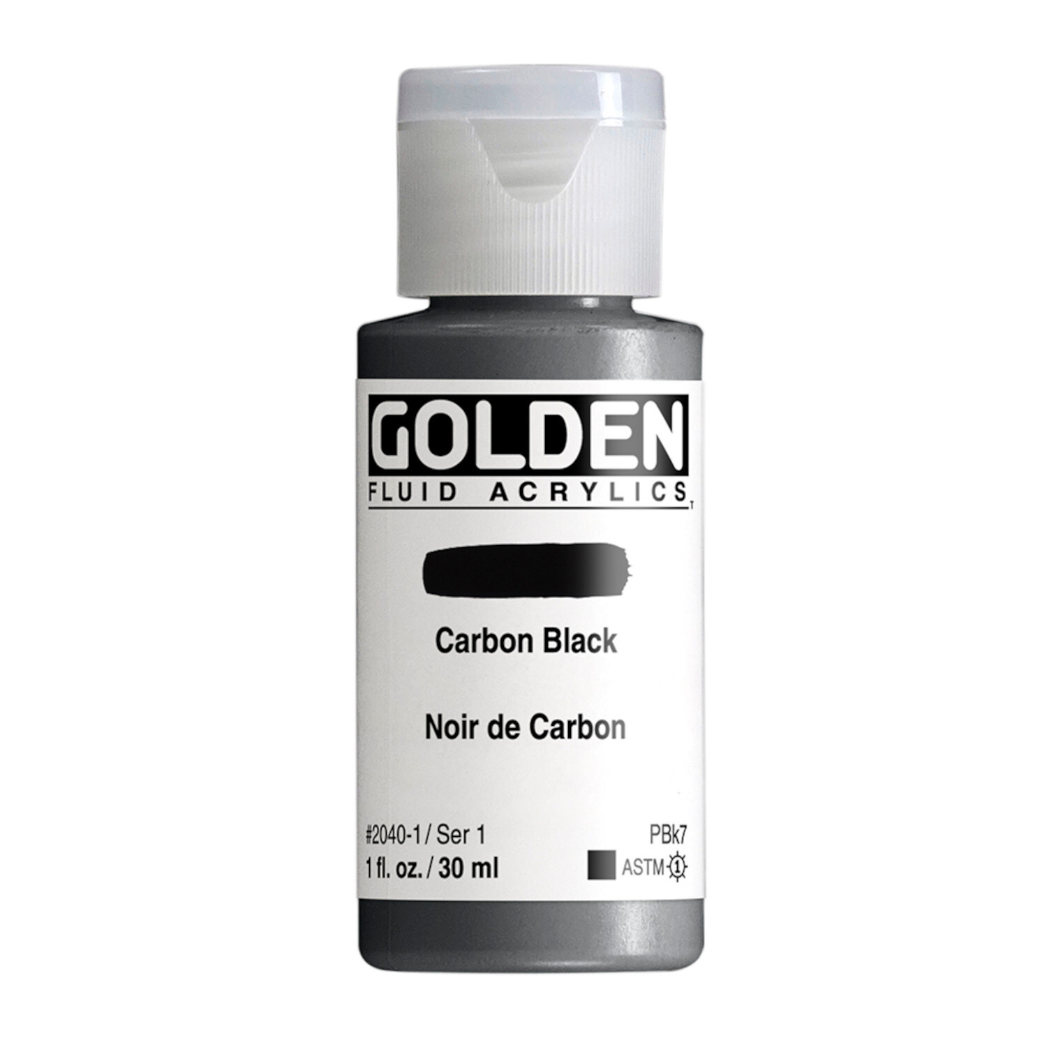 Golden Acrylics Golden Fluid Acrylfarbe Carbonschwarz